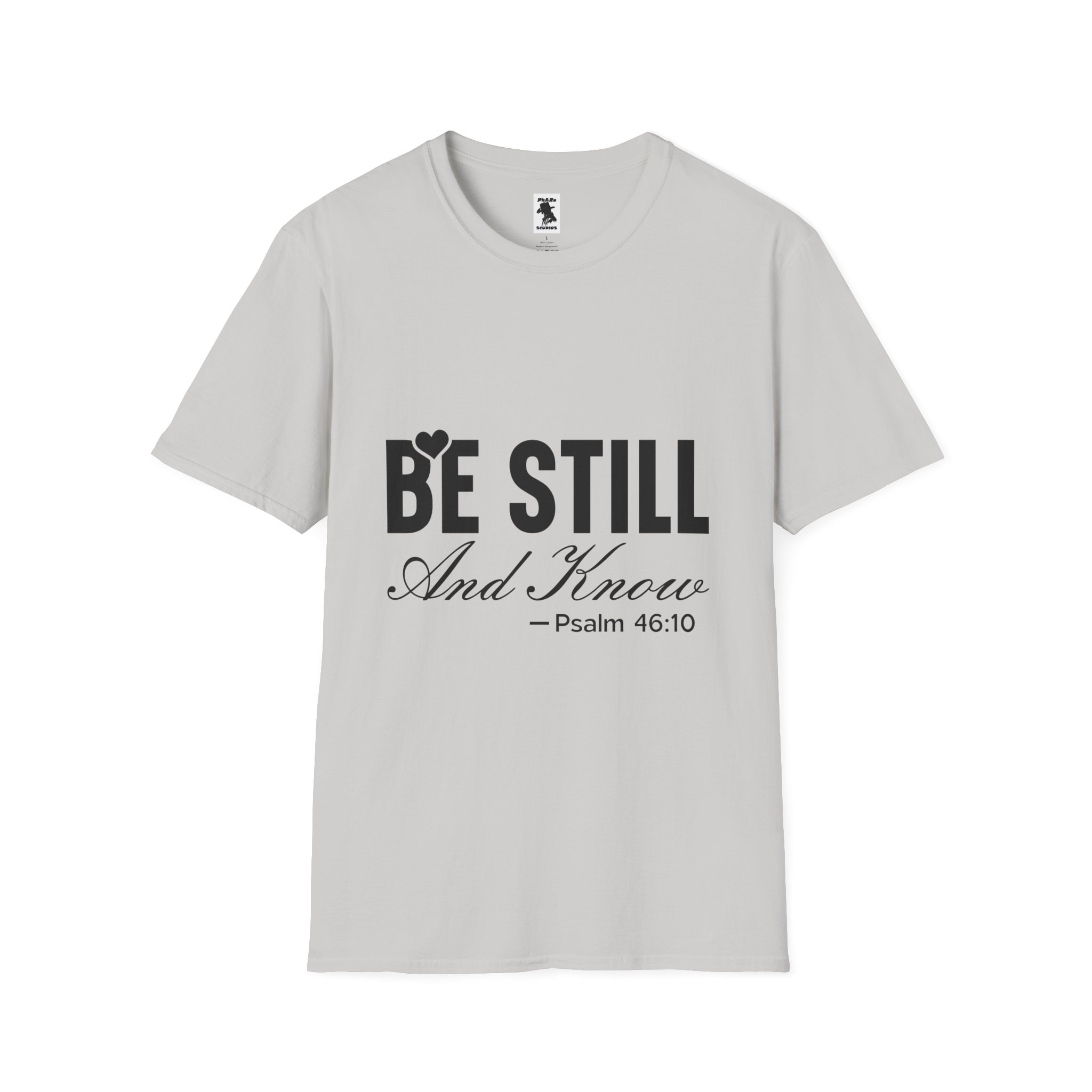Be Still and Know Unisex Softstyle T-Shirt - Inspirational Christian Apparel - Image 17