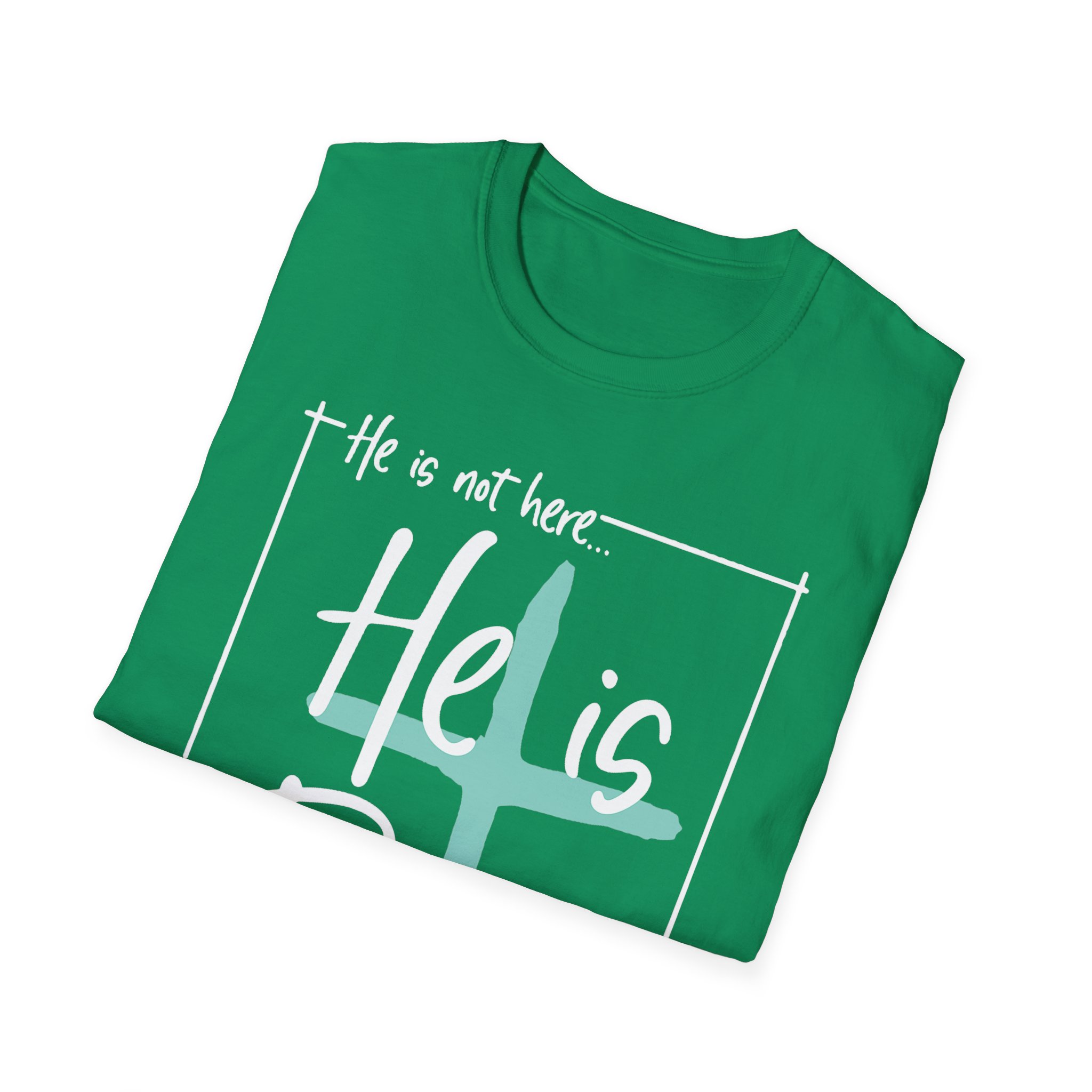 He Is Risen T-Shirt — Christian Easter Cross Tee - Image 10