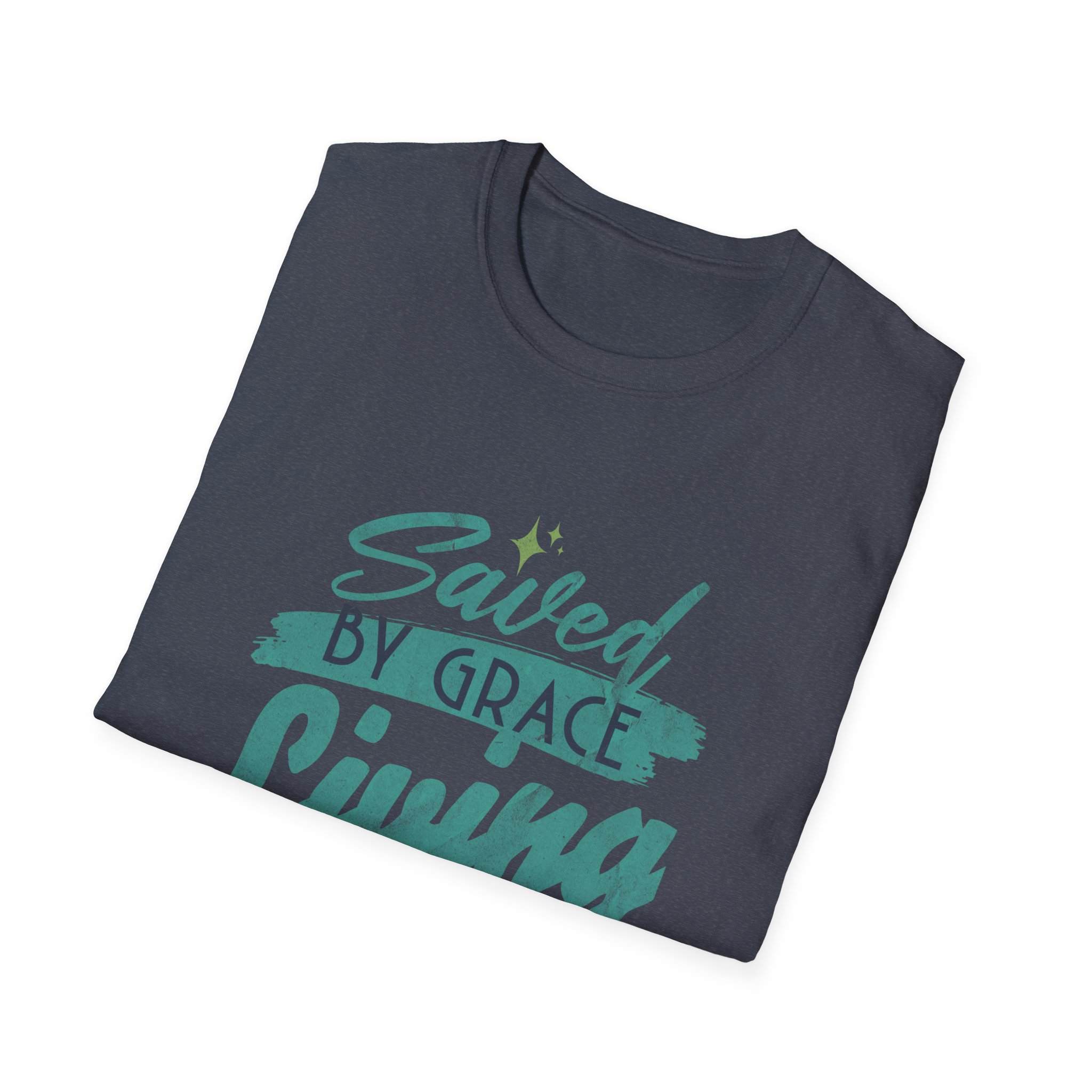 Saved by Grace, Living by Faith T-Shirt — Christian Faith Graphic Tee - Image 14