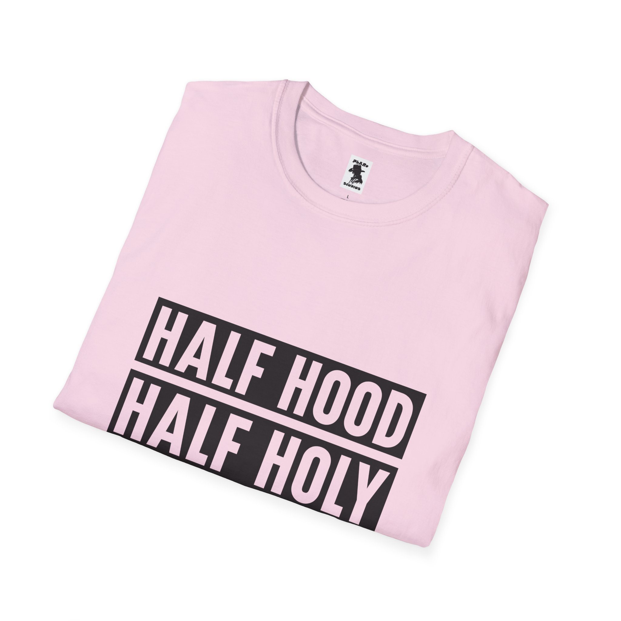 Half Hood Half Holy Unisex Softstyle T-Shirt - Pray with Me Graphic Tee - Image 40