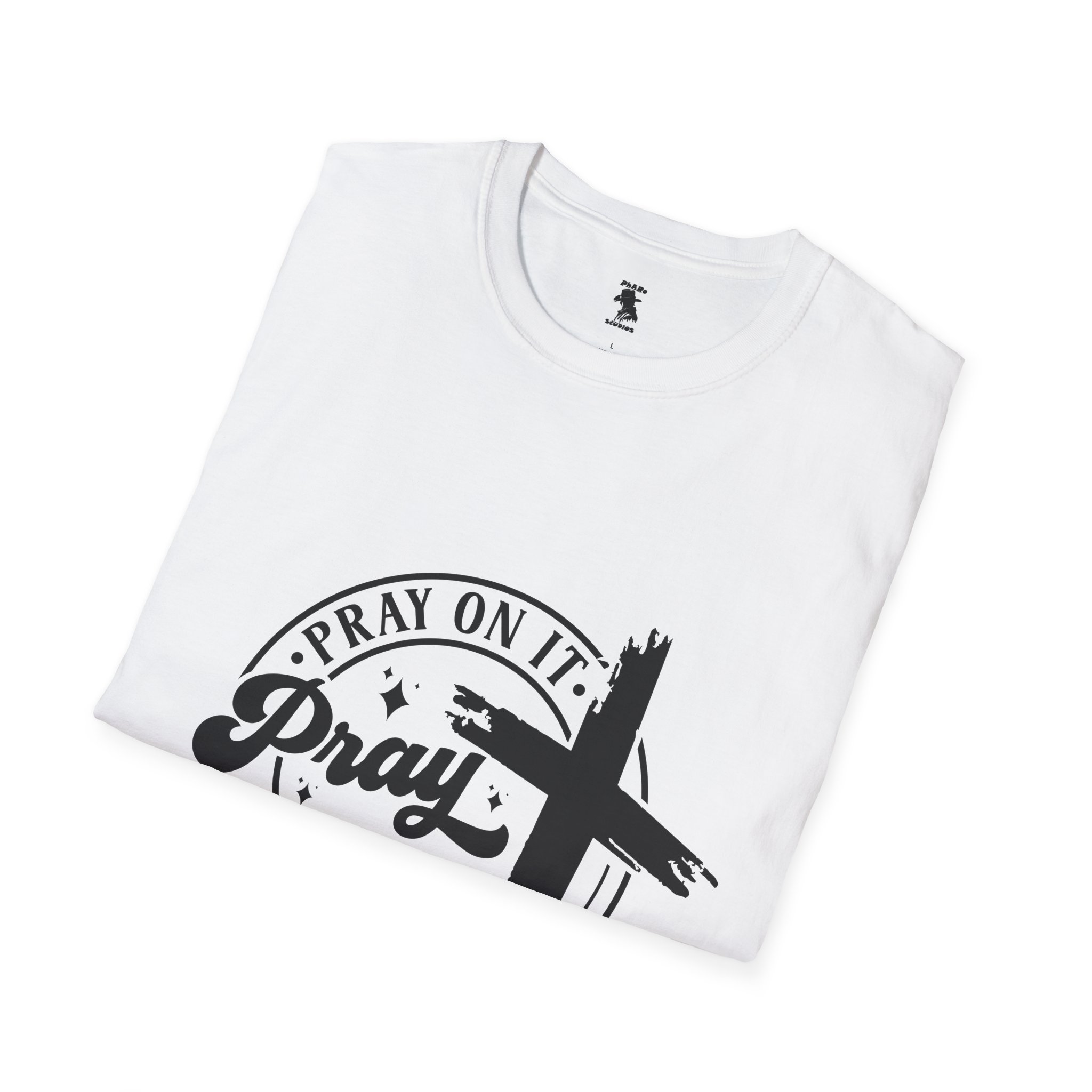 Inspirational Unisex Softstyle T-Shirt - "Pray On It, Pray Through It" - Image 8