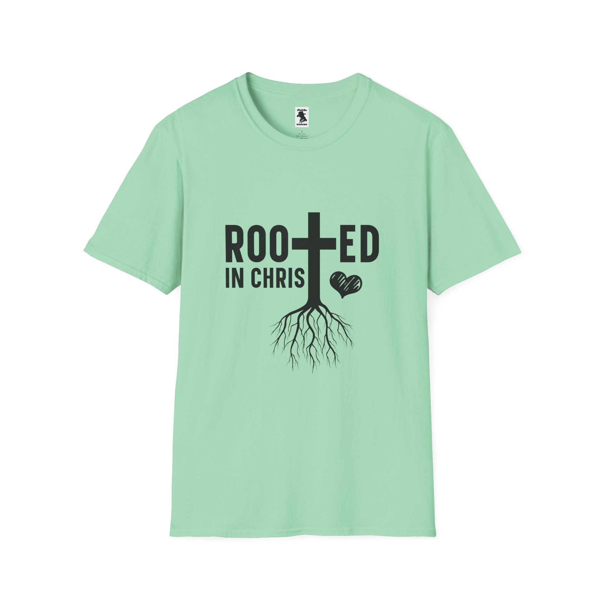 Rooted in Christ Unisex Softstyle T-Shirt - Image 13