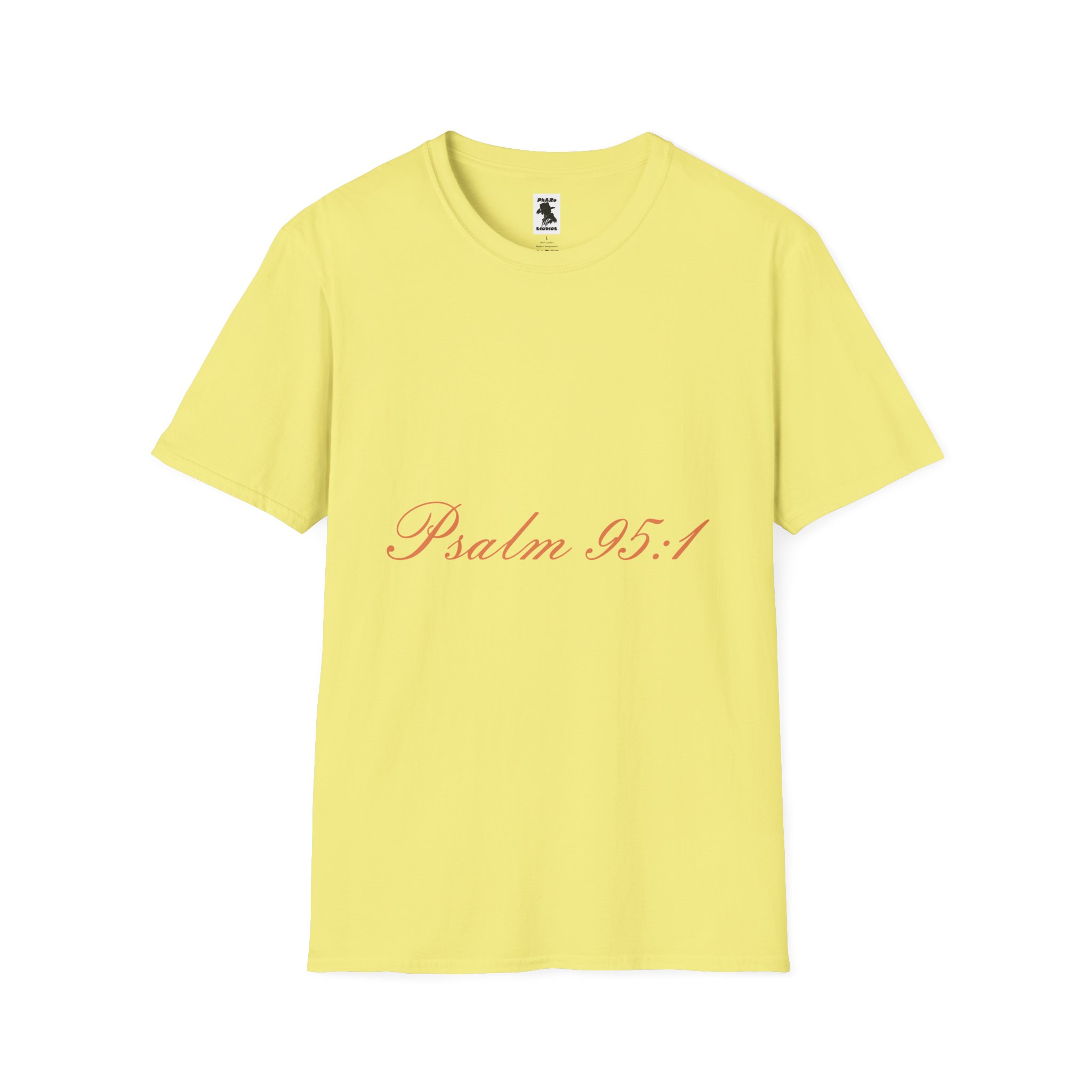 Inspirational Psalm 95:1 Unisex Softstyle T-Shirt - Image 9