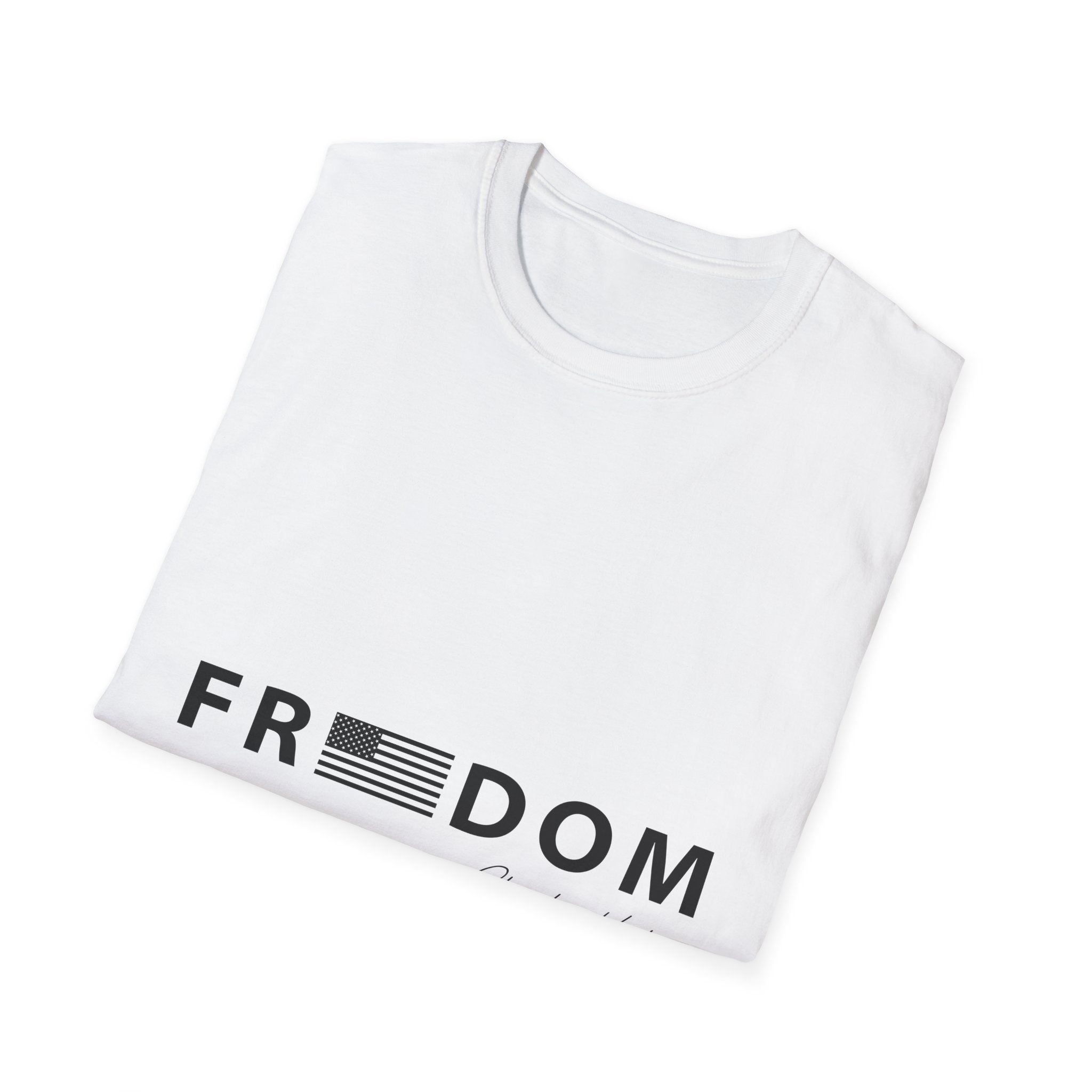 Freedom Graphic T-Shirt — Minimal American Flag Design - Image 2