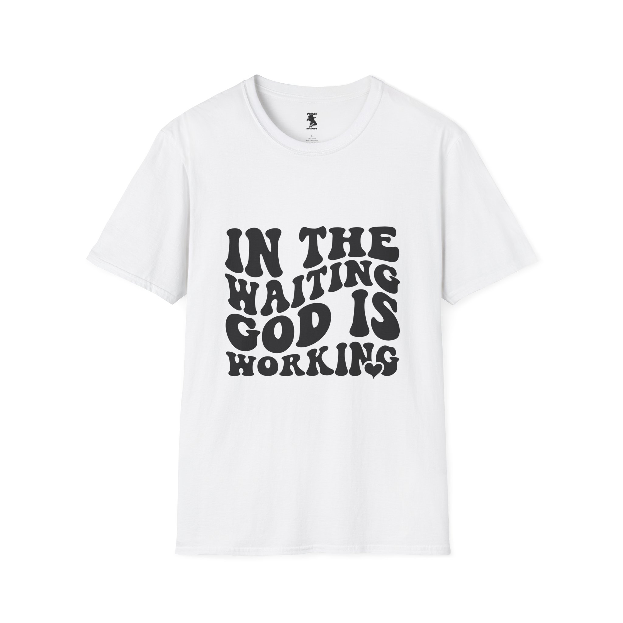 Inspirational Workout Unisex T-Shirt - 'In the Waiting God is Working' - Image 5