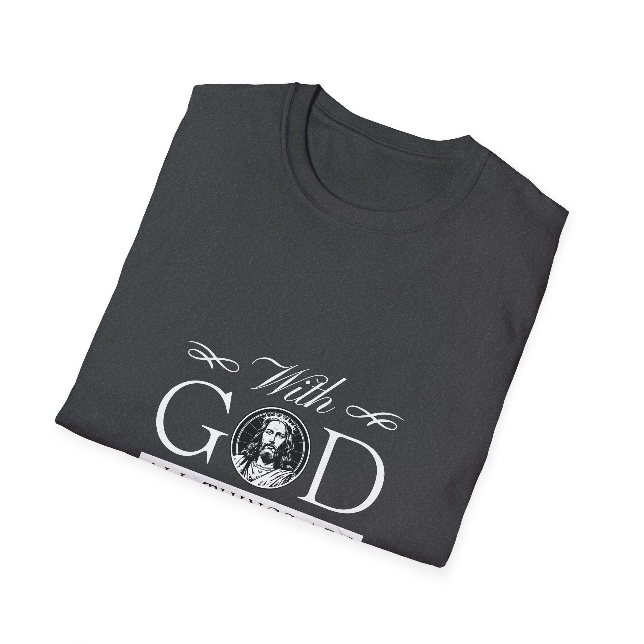 Faith T-Shirt — "With God All Things Are Possible" Inspirational Christian Tee - Image 8