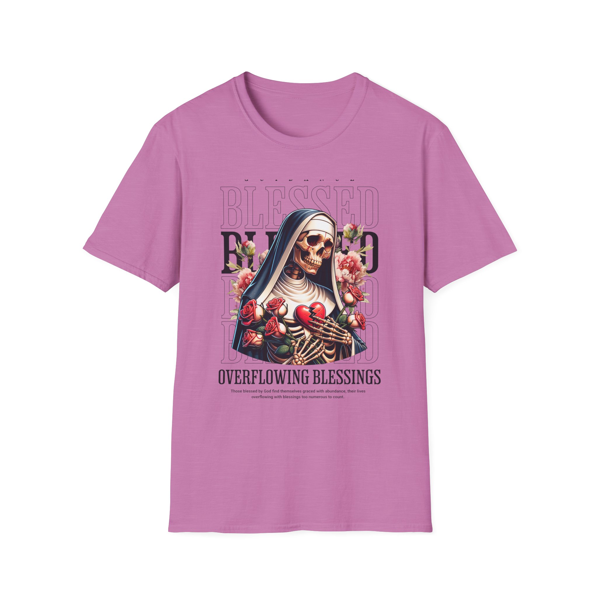 Blessed Nun T-Shirt — "Overflowing Blessings" Graphic Tee - Image 17