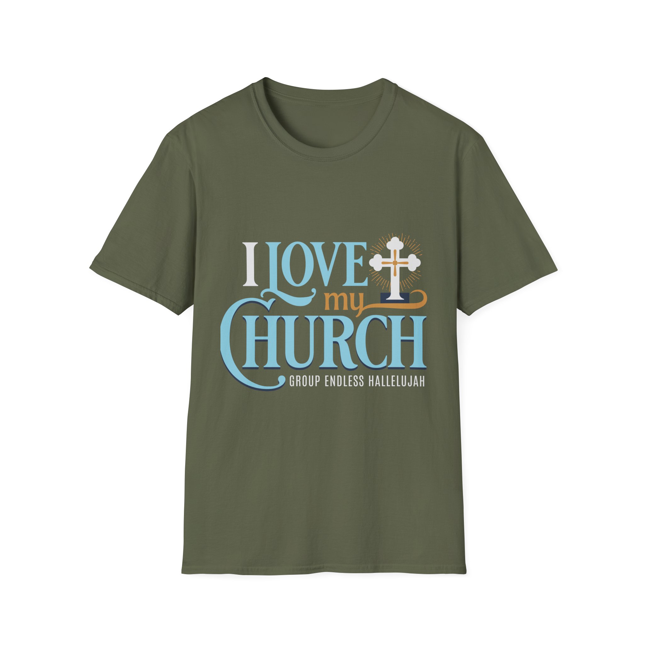 I Love My Church T-Shirt – Christian Faith Cross Tee for Church Events & Sunday Worship - Image 5