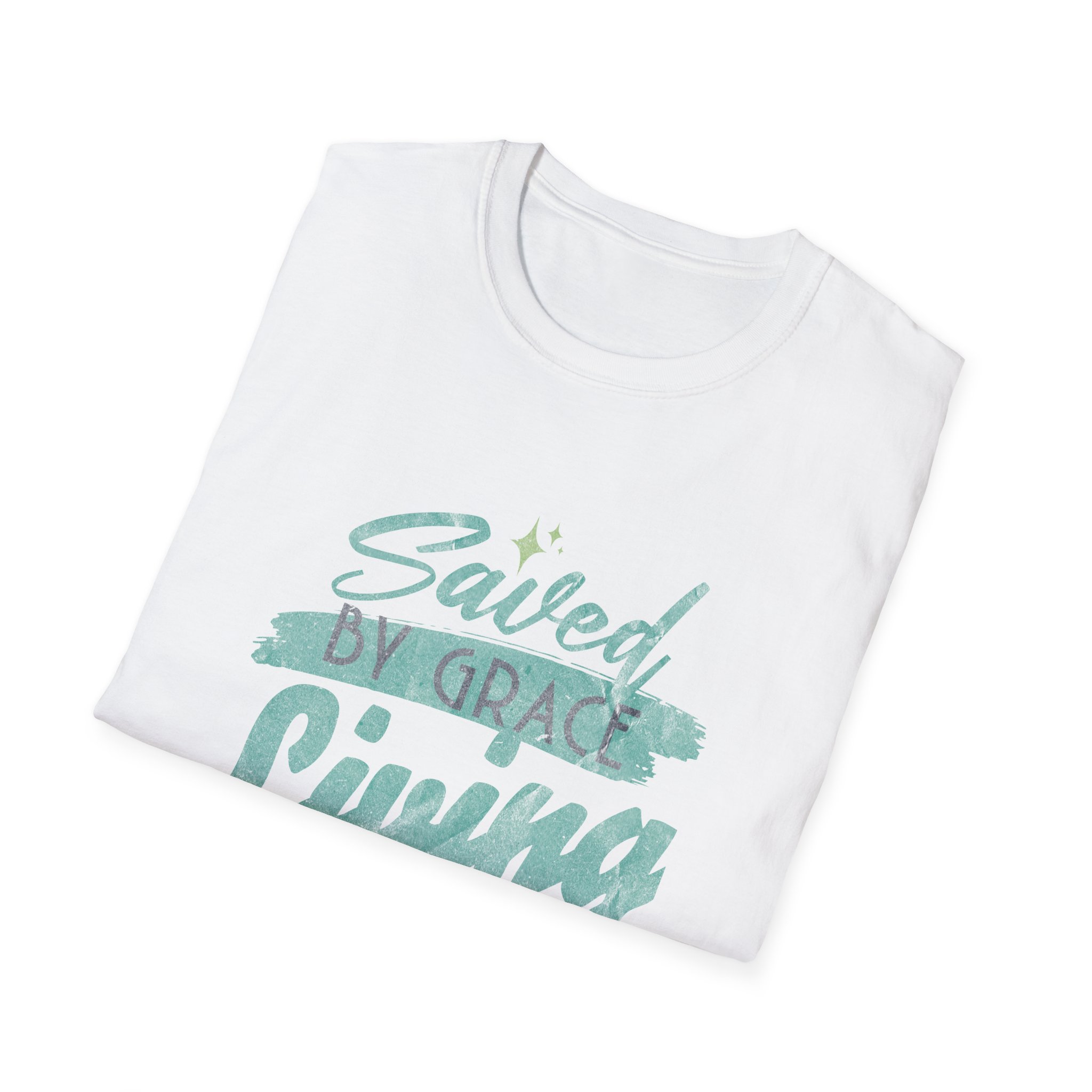 Saved by Grace, Living by Faith T-Shirt — Christian Faith Graphic Tee - Image 4