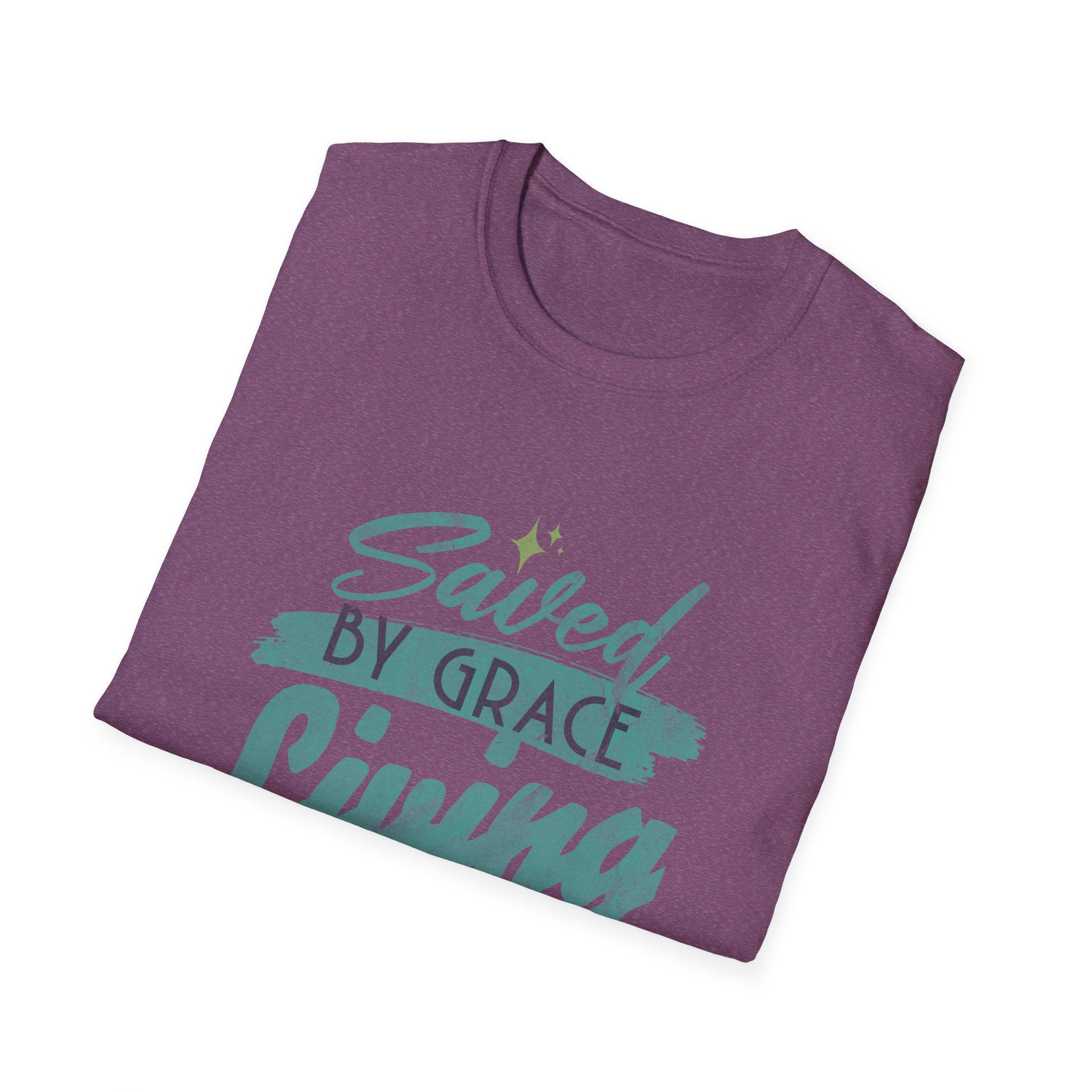 Saved by Grace, Living by Faith T-Shirt — Christian Faith Graphic Tee - Image 20
