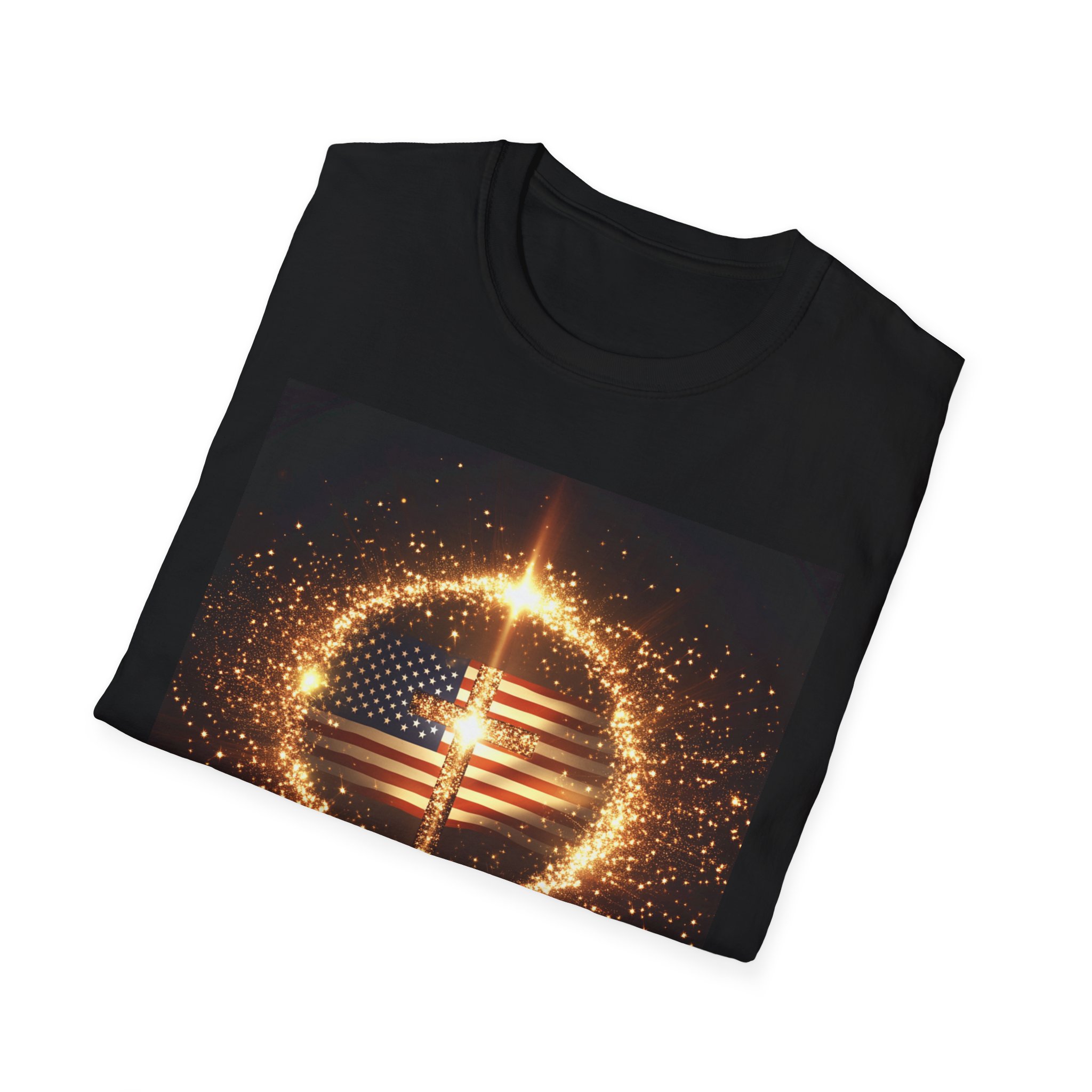 Founders Circle Graphic T-Shirt, Unisex Softstyle Tee for Patriotic Celebrations, Independence Day, Memorial Day, Casual Wear, Gift Idea - Image 4