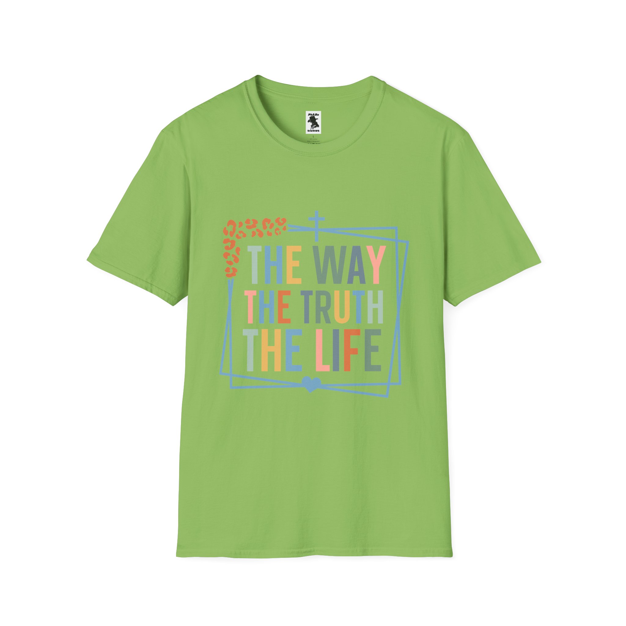 Inspirational Unisex Softstyle T-Shirt - "The Way, The Truth, The Life" - Image 13