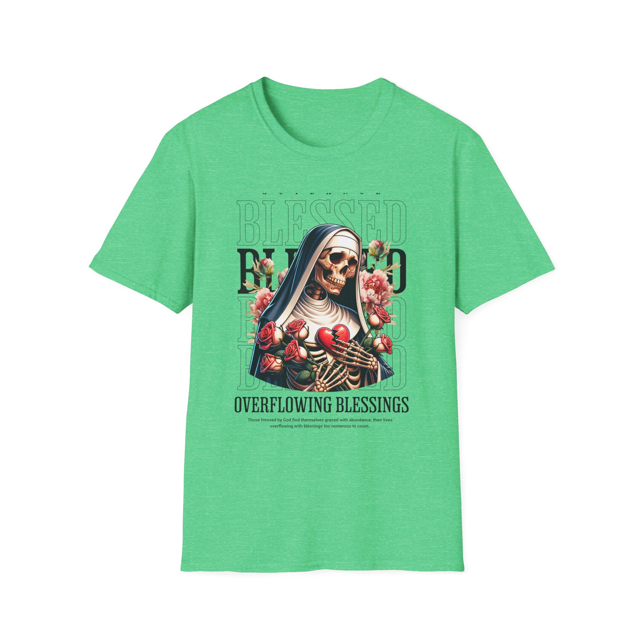 Blessed Nun T-Shirt — "Overflowing Blessings" Graphic Tee - Image 7