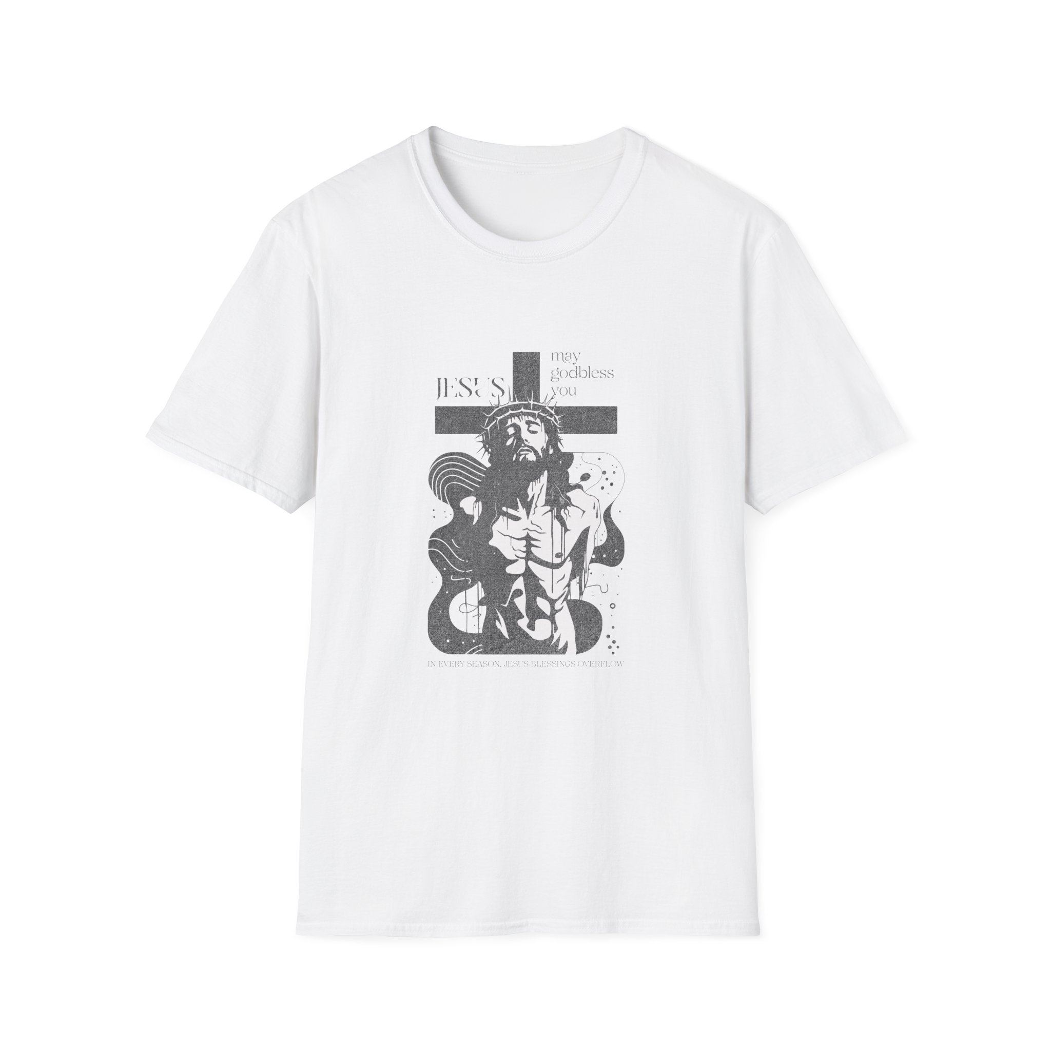 Stylized Jesus Cross Illustration (Religious Christian Tee) - Image 3