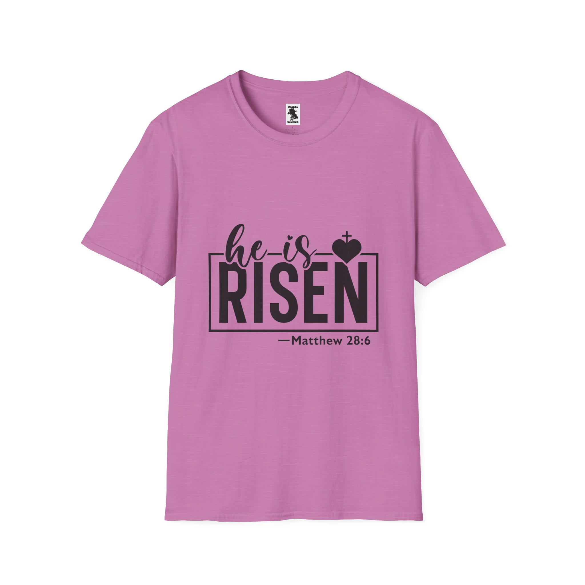 He Is Risen Unisex Softstyle T-Shirt - Faith Inspired Design for Easter Celebrations - Image 37