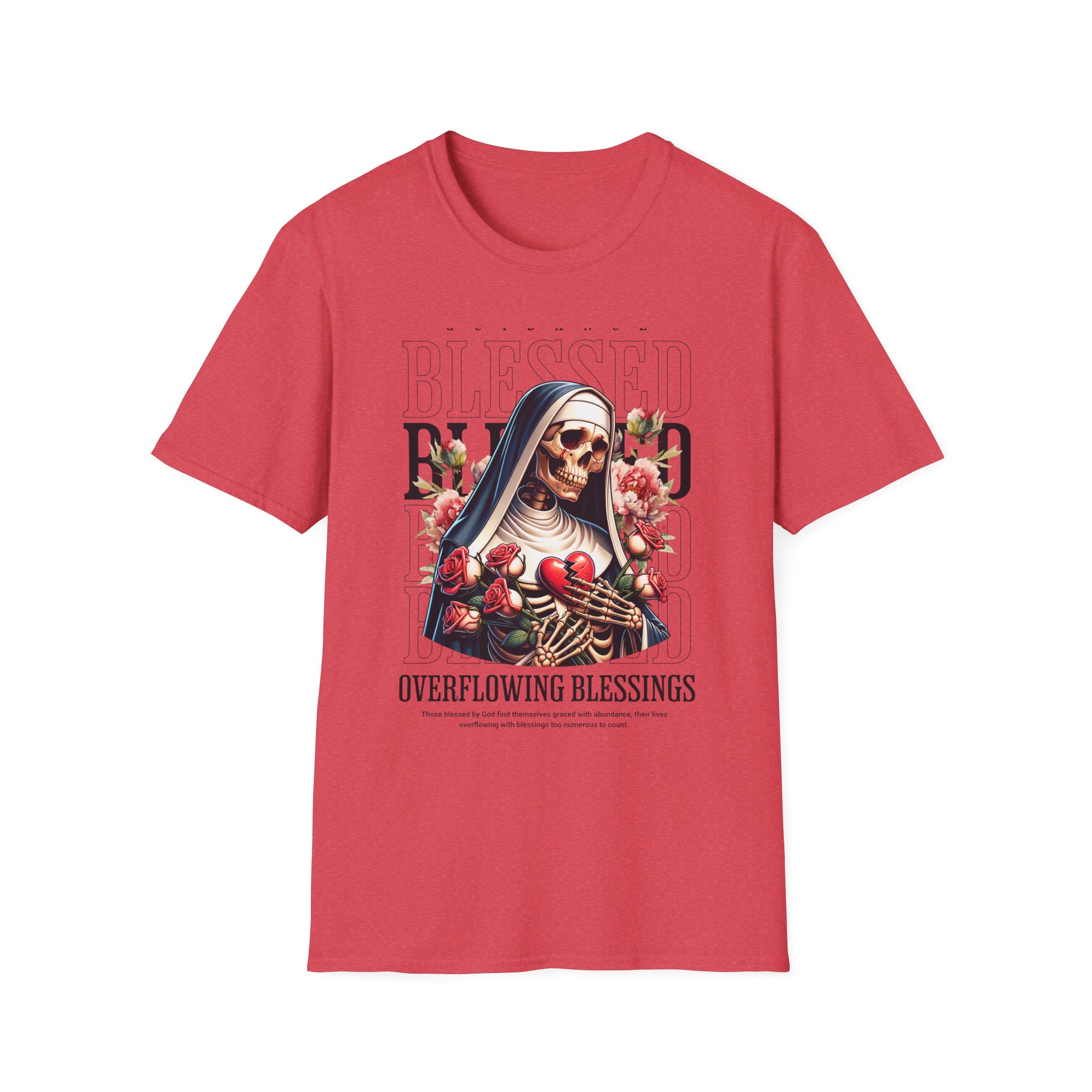 Blessed Nun T-Shirt — "Overflowing Blessings" Graphic Tee - Image 23