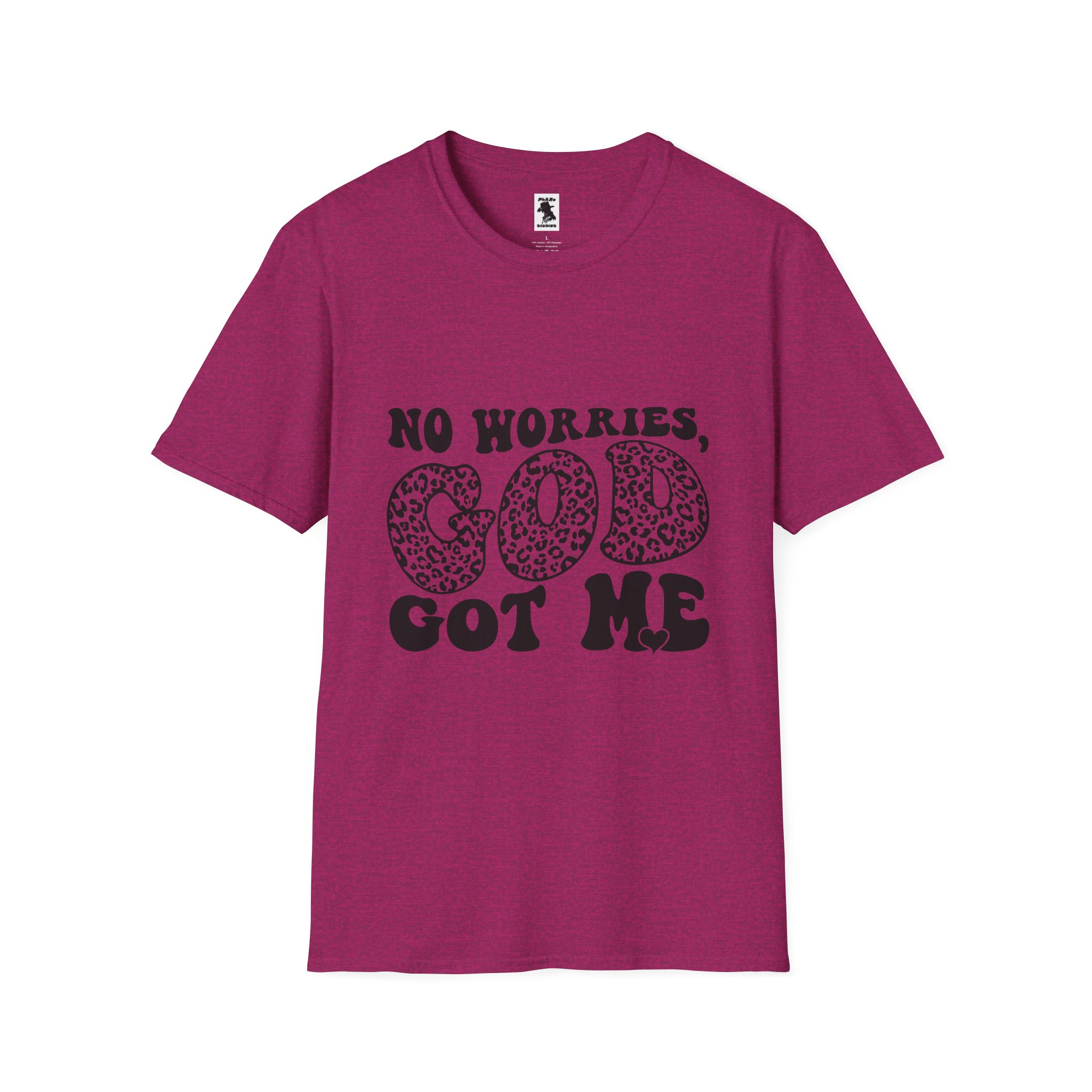 Inspirational Unisex Softstyle T-Shirt | "No Worries, God Got Me" - Image 21