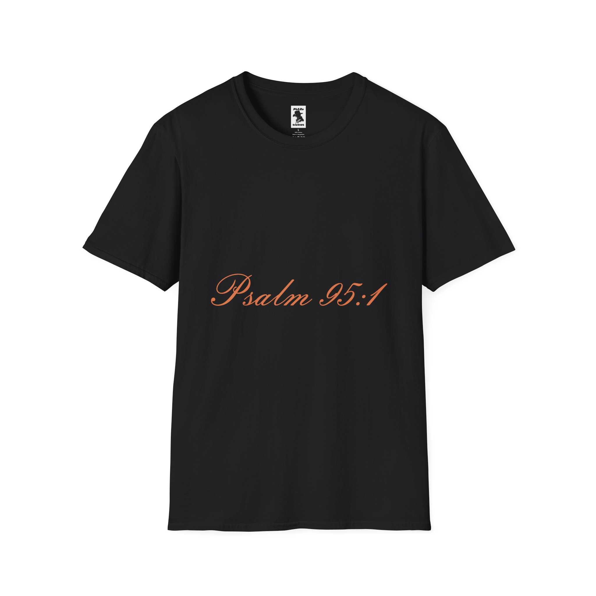 Inspirational Psalm 95:1 Unisex Softstyle T-Shirt - Image 5