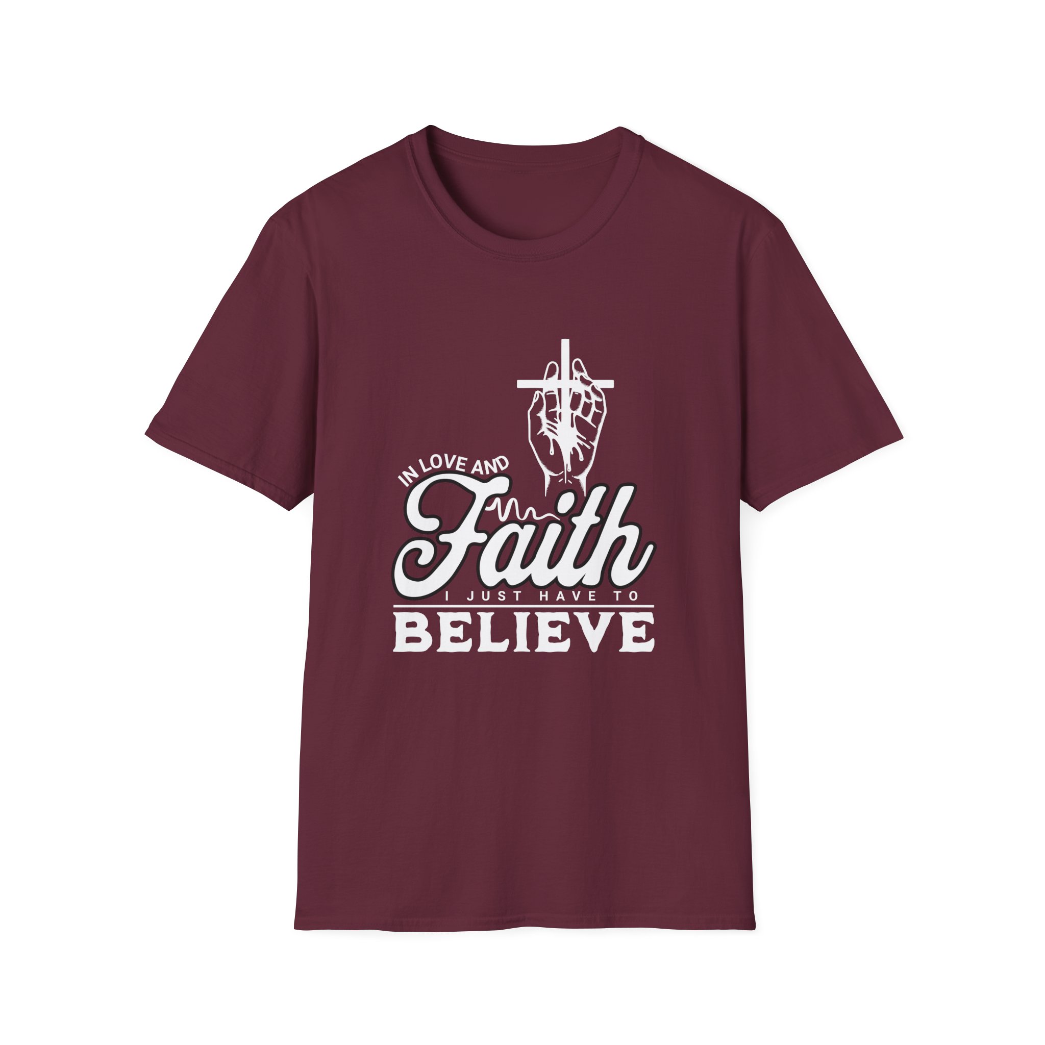 Faith Believe Unisex Softstyle T-Shirt - Image 9