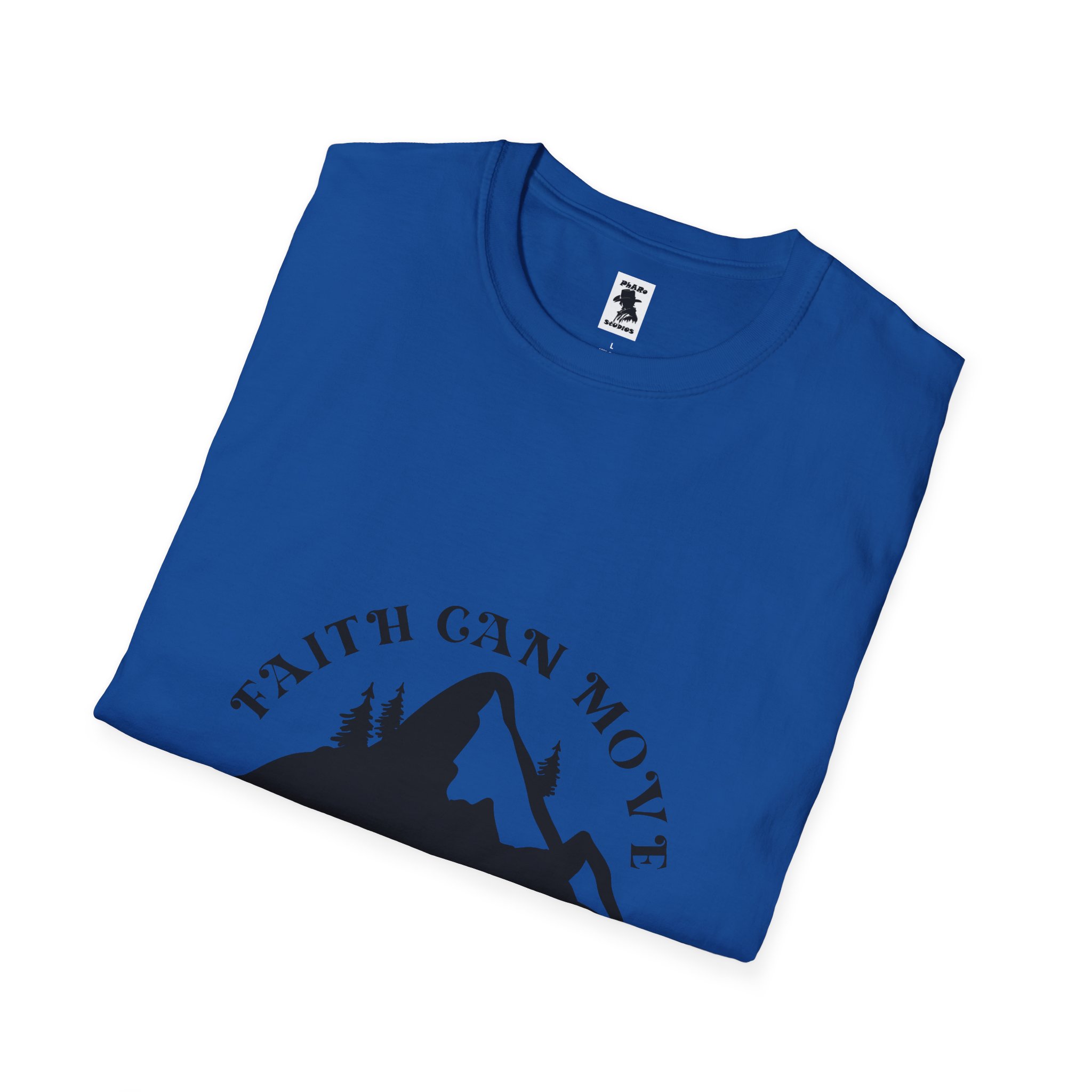 Inspirational Unisex Softstyle T-Shirt - 'Faith Can Move Mountains' - Image 32