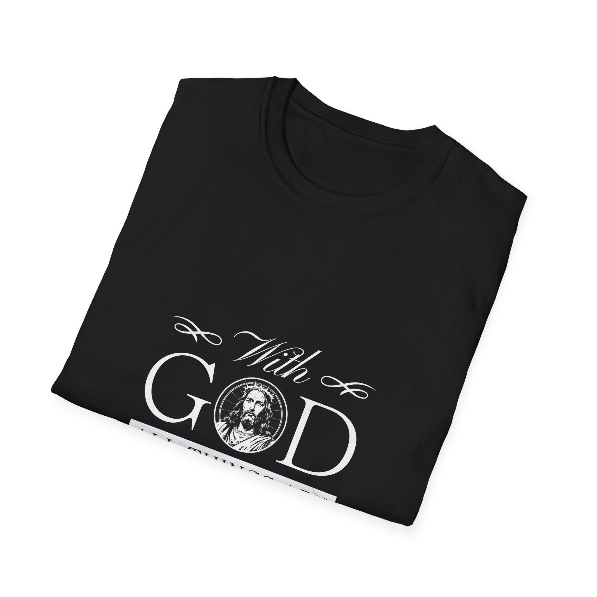 Faith T-Shirt — "With God All Things Are Possible" Inspirational Christian Tee - Image 4