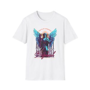 Angel Wings Graphic T-Shirt — "And I Will Give You Rest" Inspirational Tee
