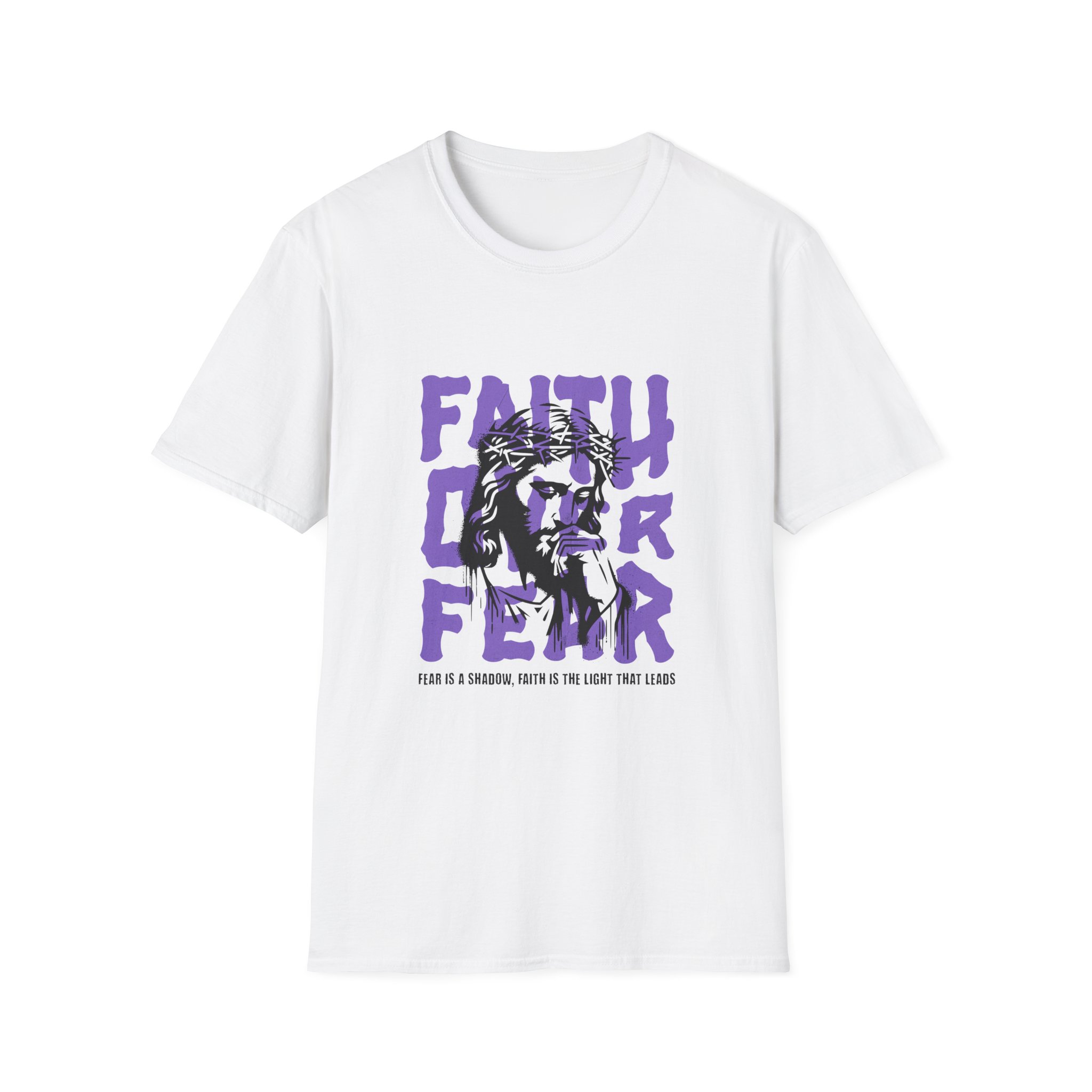Faith Over Fear T-Shirt — Christian Jesus Graphic Tee (Faith Over Fear) - Image 3