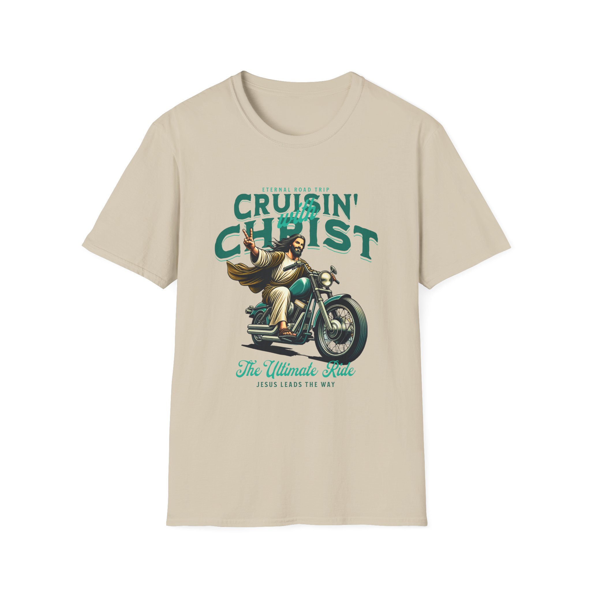Cruisin' with Christ Motorcycle T-Shirt - Image 7