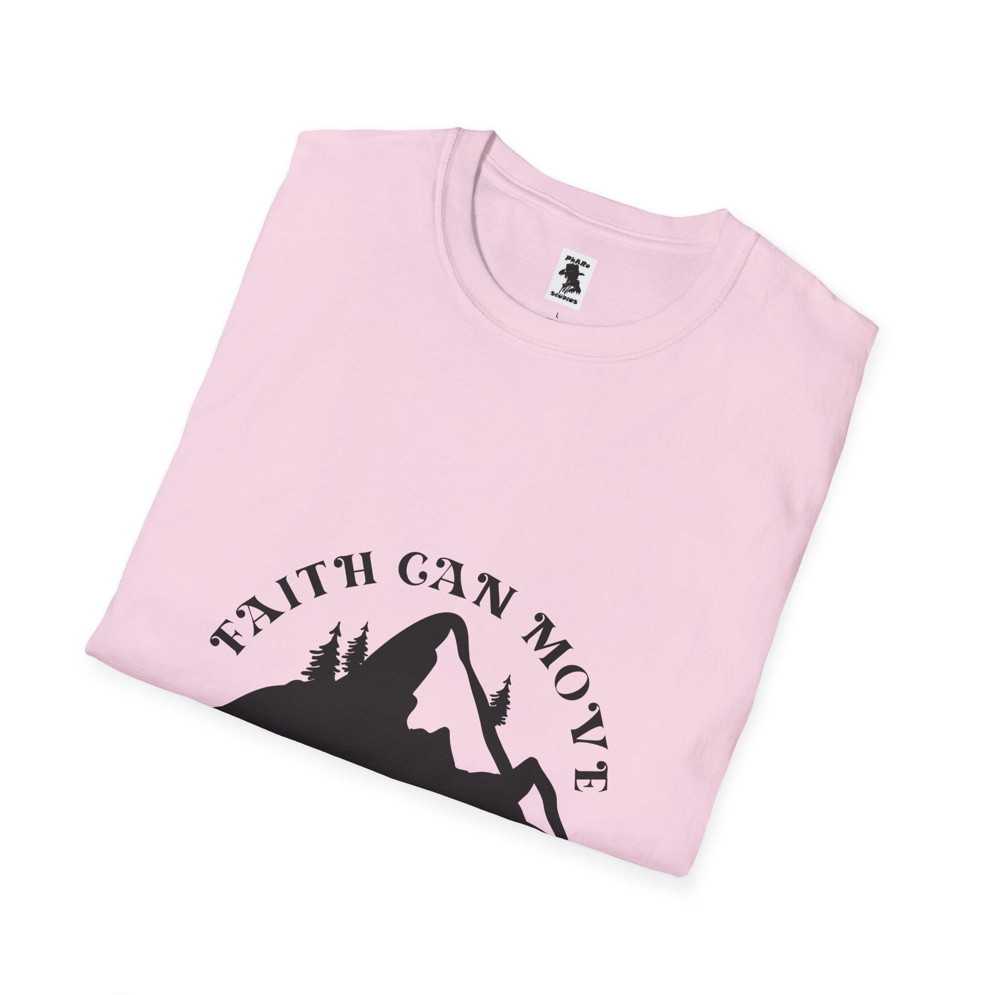 Inspirational Unisex Softstyle T-Shirt - 'Faith Can Move Mountains' - Image 36