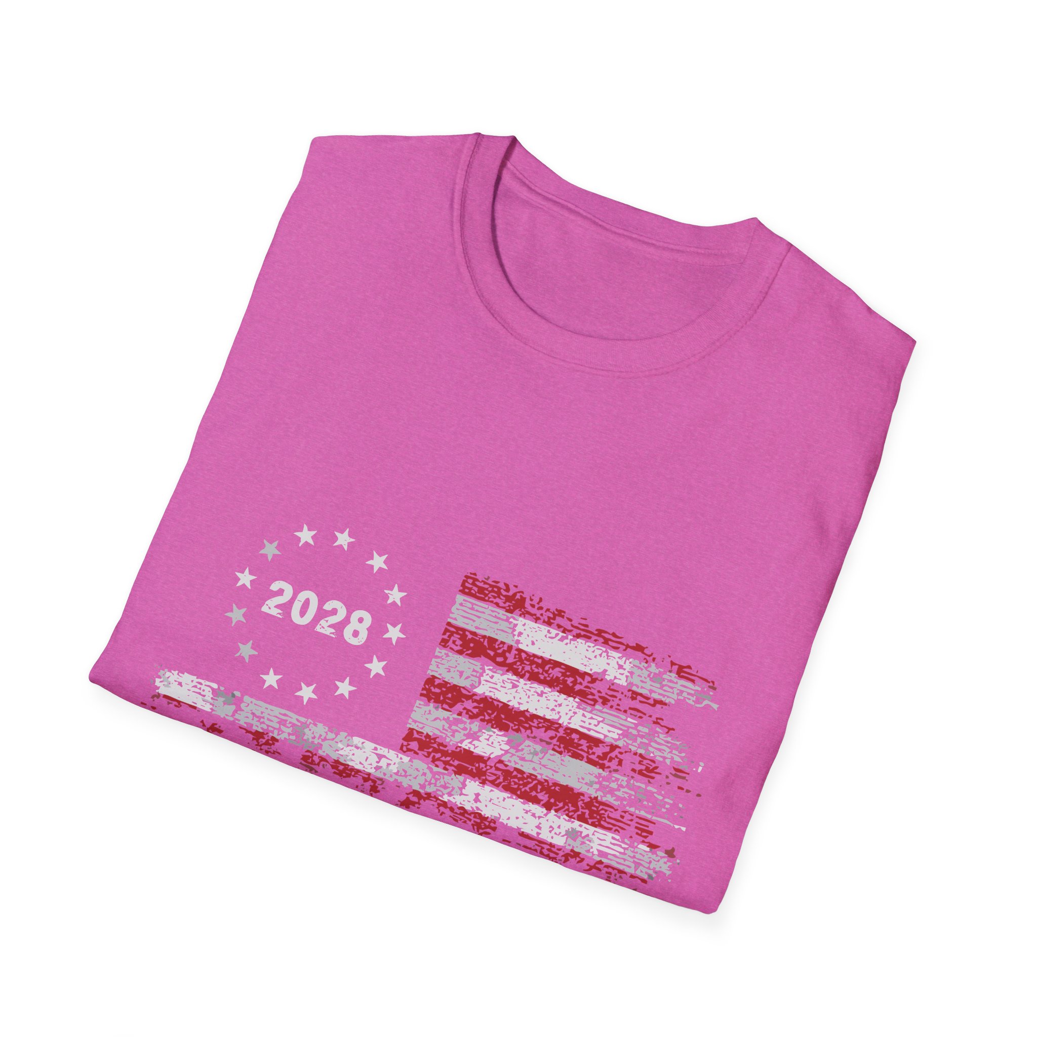 Patriotic 2028 Flag T-Shirt — J.D. Vance Distressed Campaign Design - Image 40