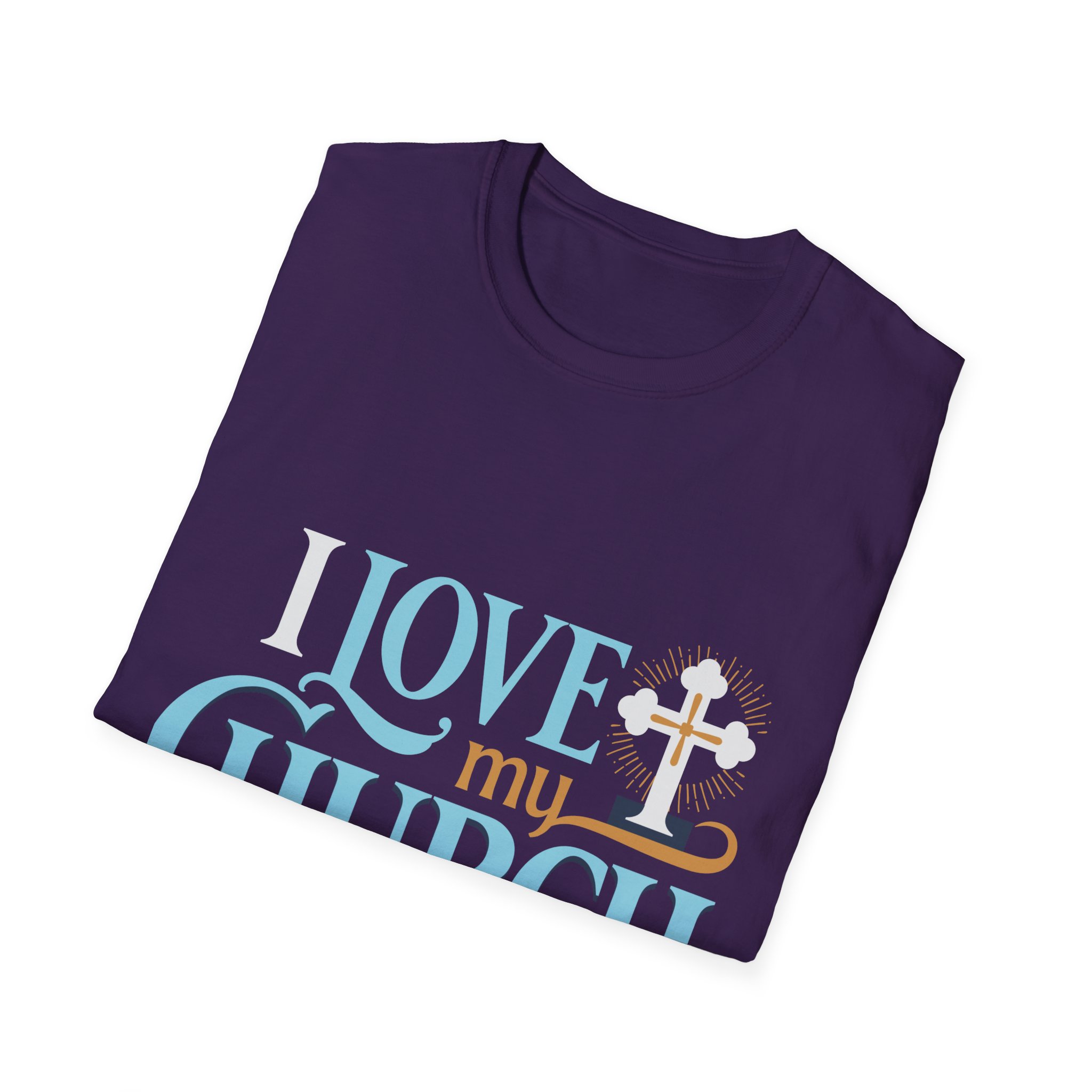 I Love My Church T-Shirt – Christian Faith Cross Tee for Church Events & Sunday Worship - Image 12