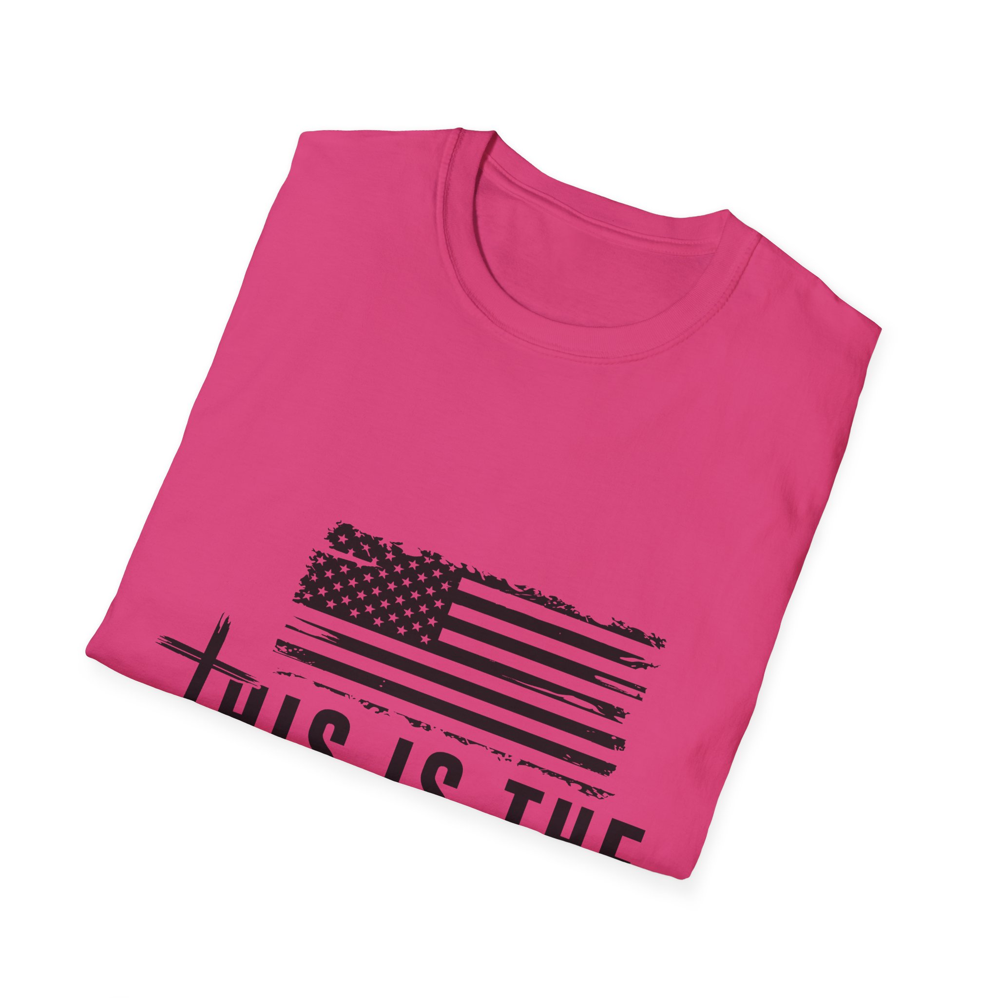 "This Is The Turning Point" Distressed American Flag Tee - Image 2