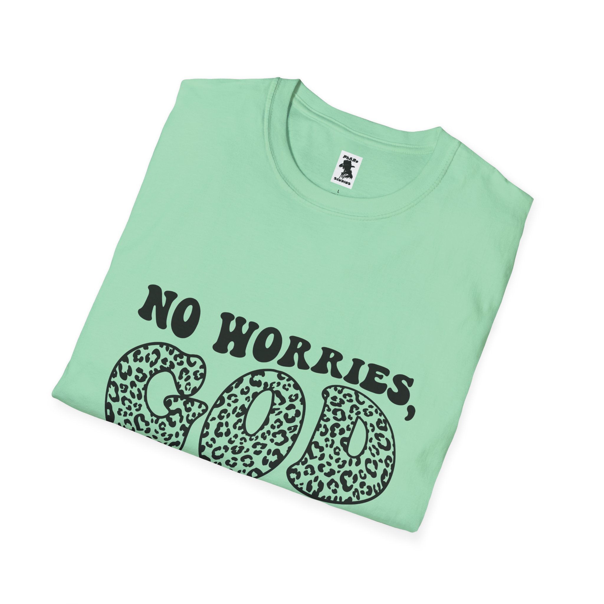 Inspirational Unisex Softstyle T-Shirt | "No Worries, God Got Me" - Image 20
