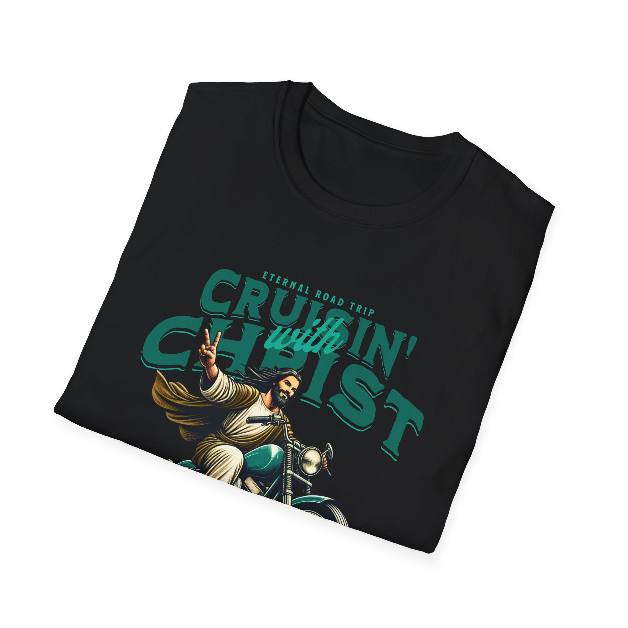 Cruisin' with Christ Motorcycle T-Shirt - Image 6