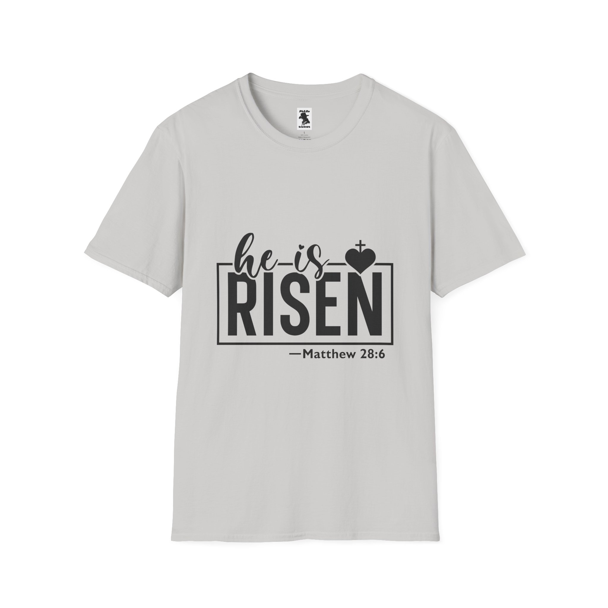 He Is Risen Unisex Softstyle T-Shirt - Faith Inspired Design for Easter Celebrations - Image 17