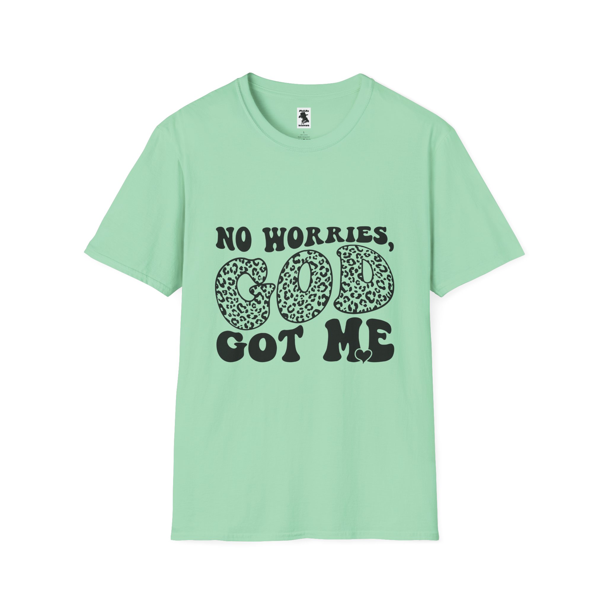 Inspirational Unisex Softstyle T-Shirt | "No Worries, God Got Me" - Image 17