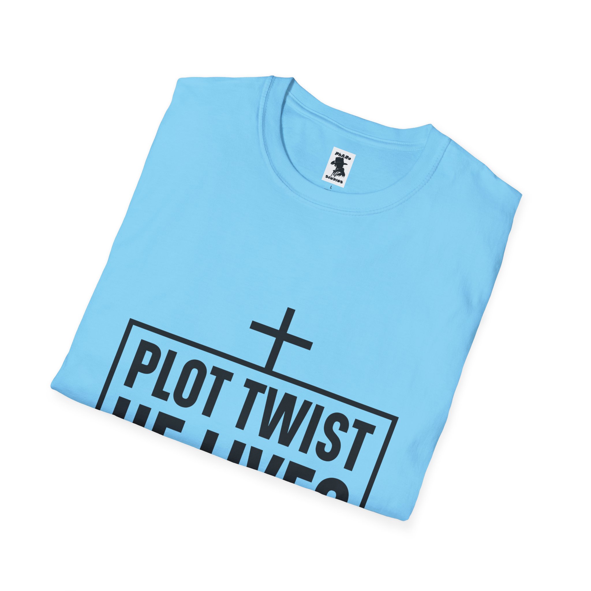 Unisex Softstyle T-Shirt - 'Plot Twist He Lives' Inspirational Faith Shirt - Image 4