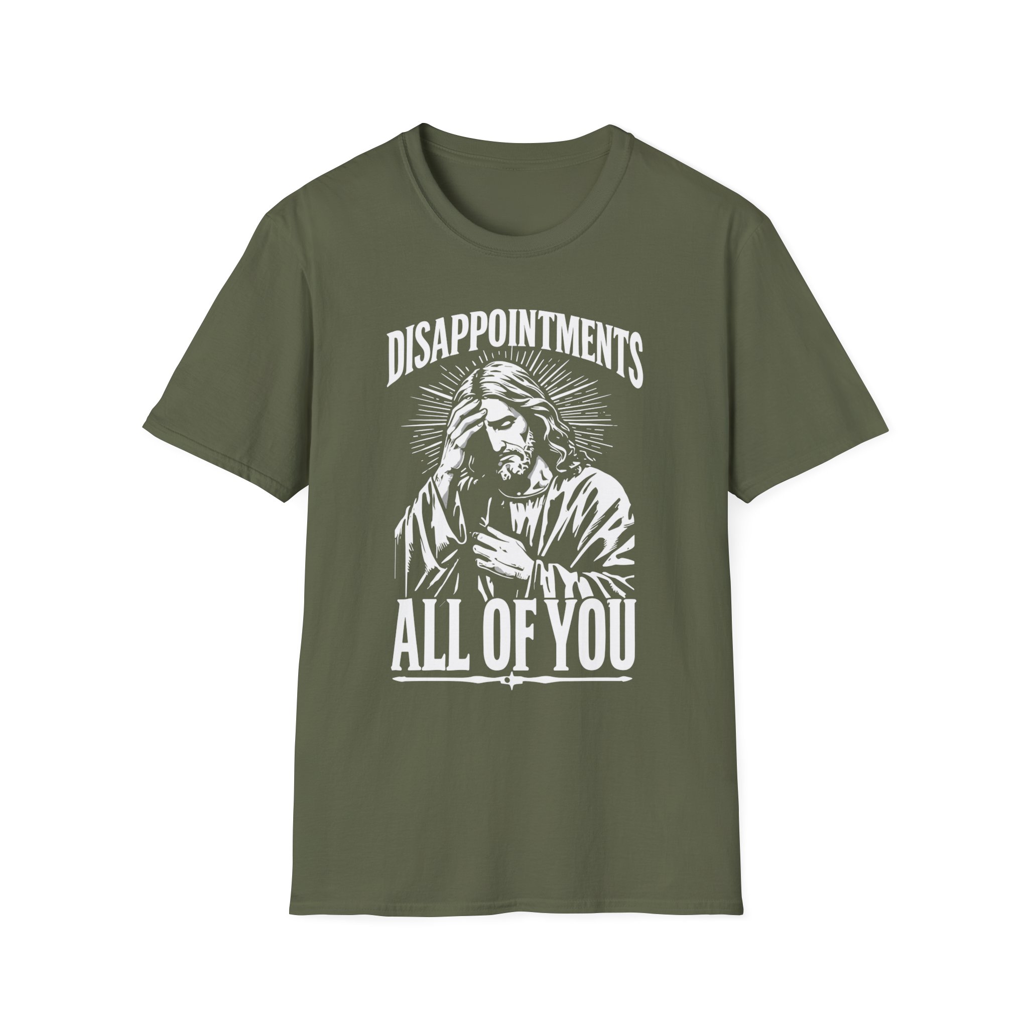 Jesus Graphic T-Shirt — "Disappointments All of You" Vintage Religious Humor Tee