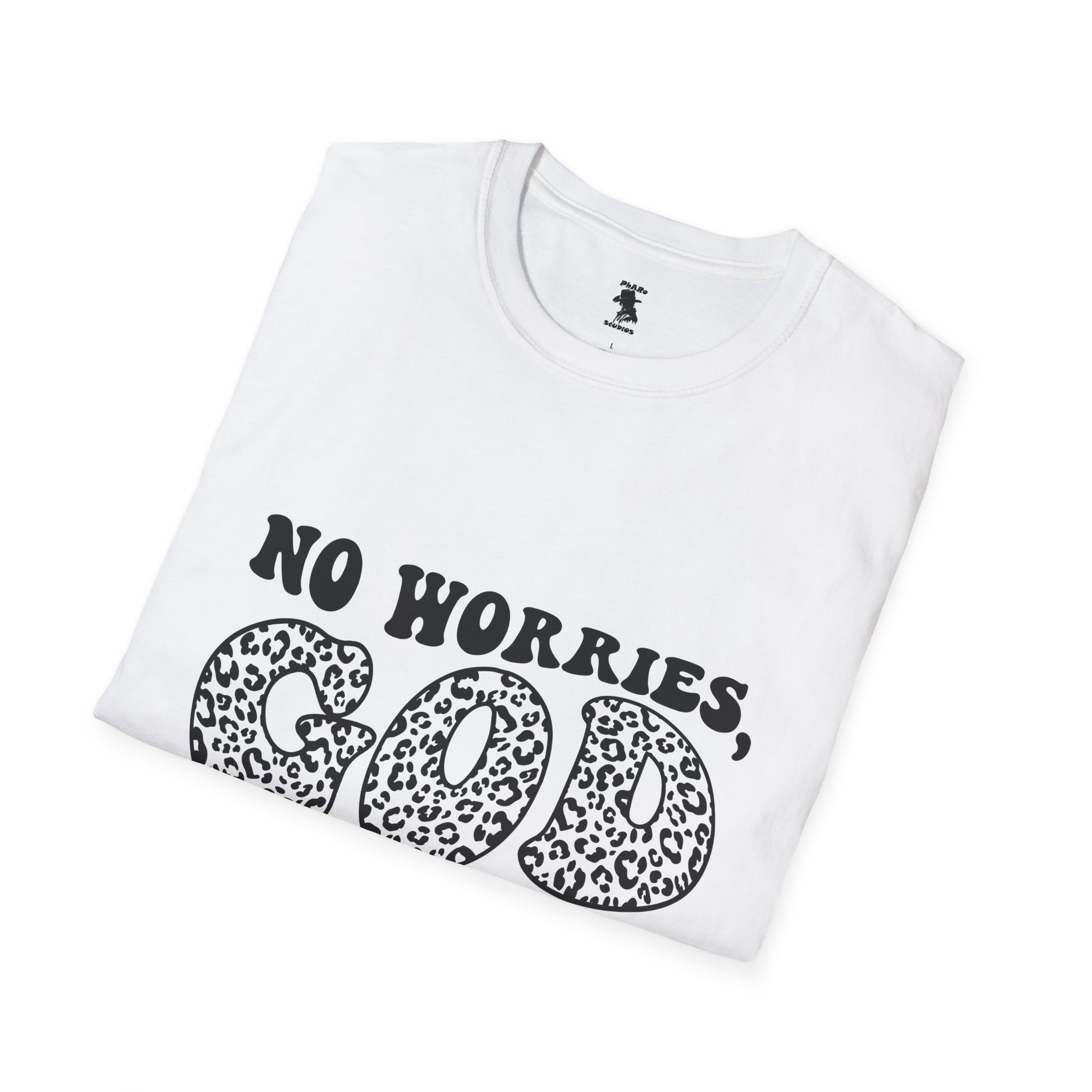 Inspirational Unisex Softstyle T-Shirt | "No Worries, God Got Me" - Image 8