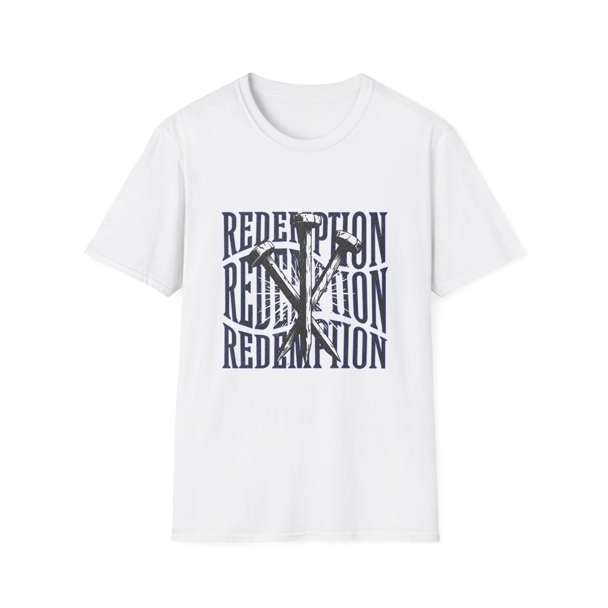 Redemption Cross T-Shirt — Christian Faith Graphic Tee - Image 3