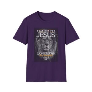 Lion of Judah T-Shirt — "Fear Not for Jesus" Christian Faith Tee