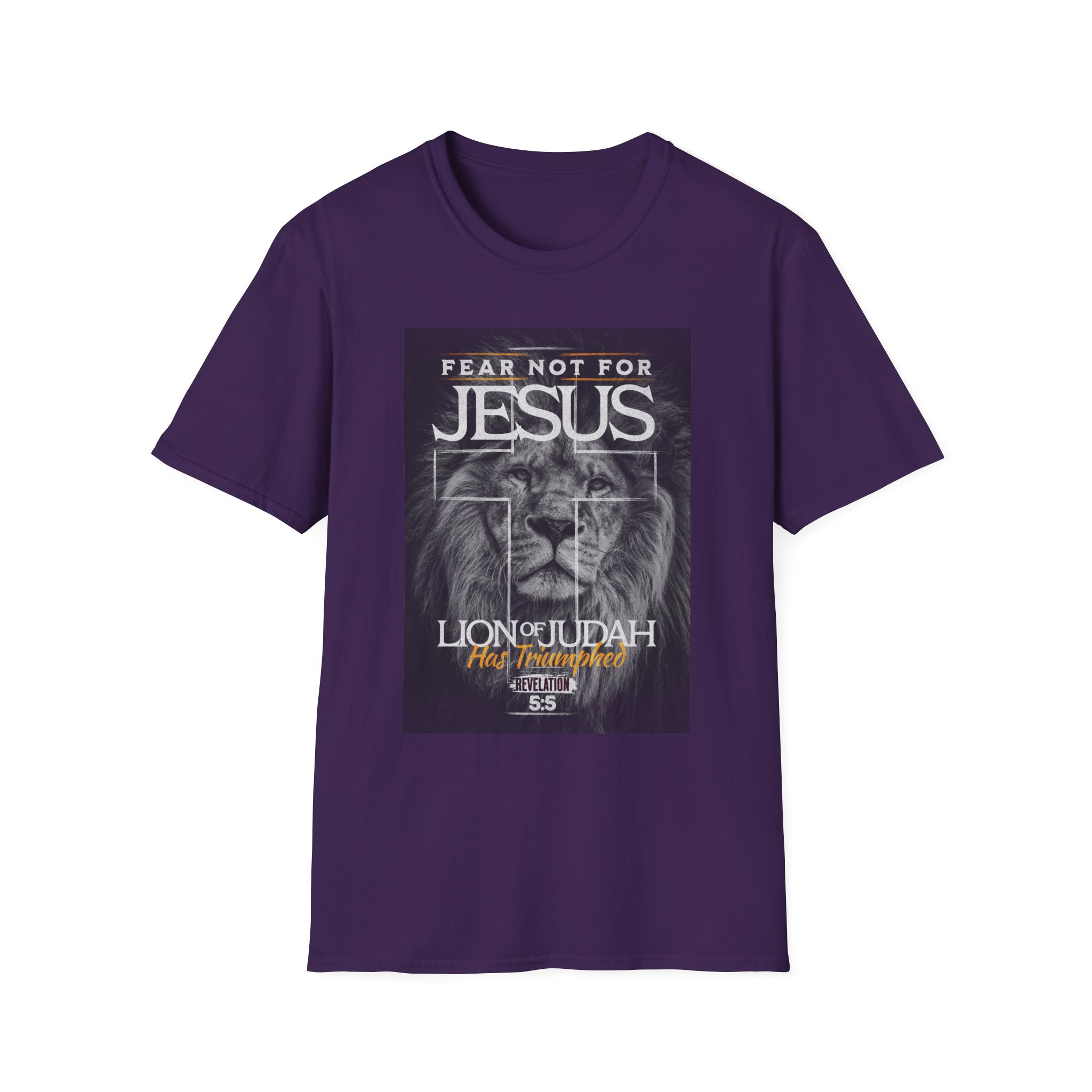 Lion of Judah T-Shirt — "Fear Not for Jesus" Christian Faith Tee