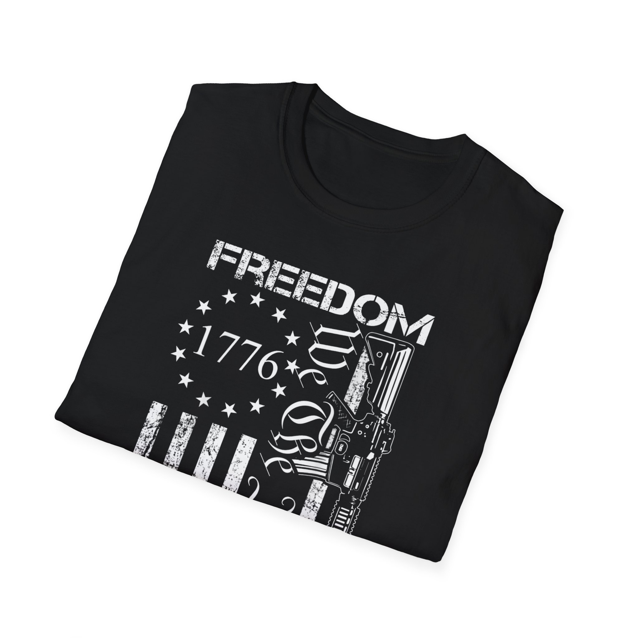 Freedom Over Fear 1776 Flag T-Shirt — We The People Patriotic Gun Rights Tee - Image 2