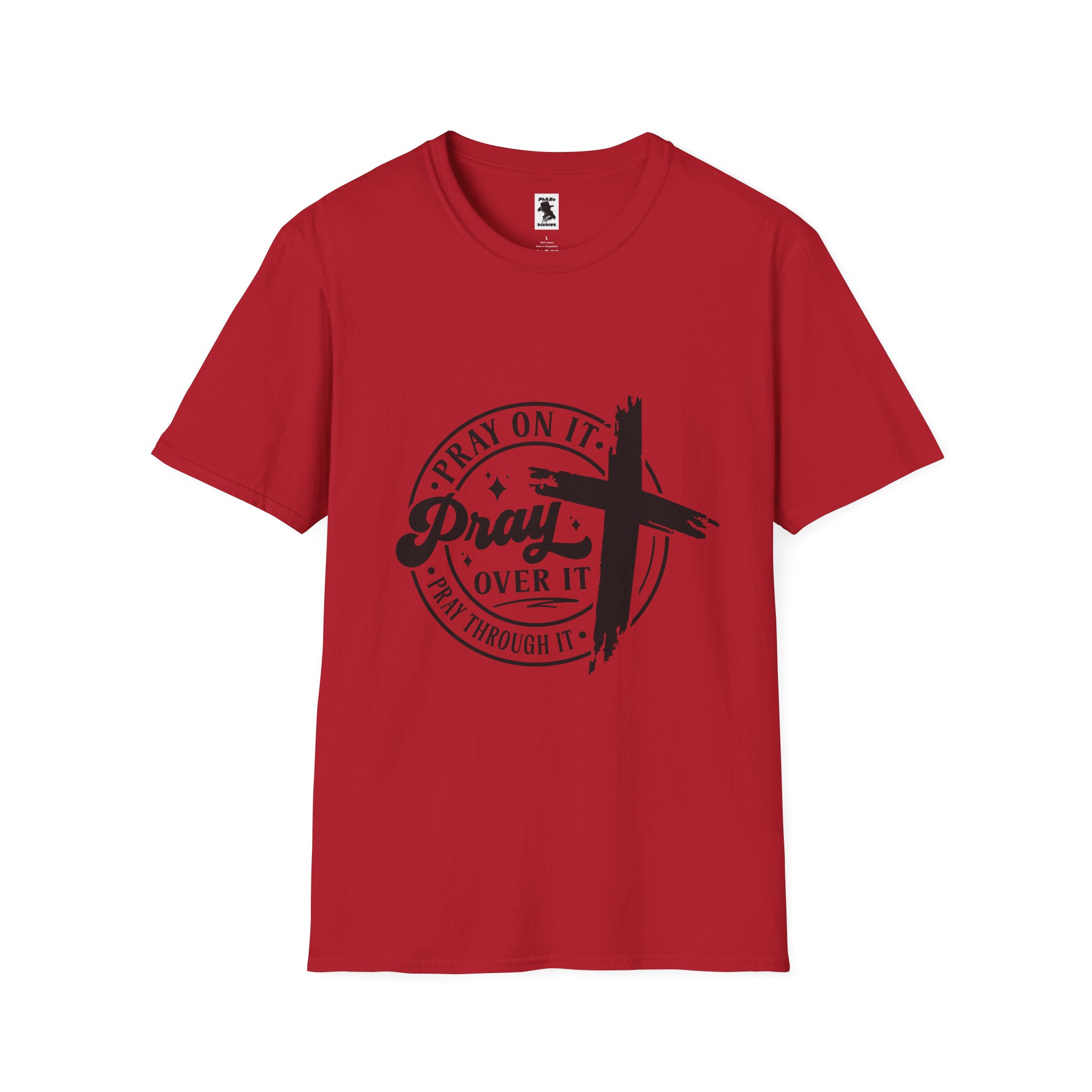 Inspirational Unisex Softstyle T-Shirt - "Pray On It, Pray Through It" - Image 37