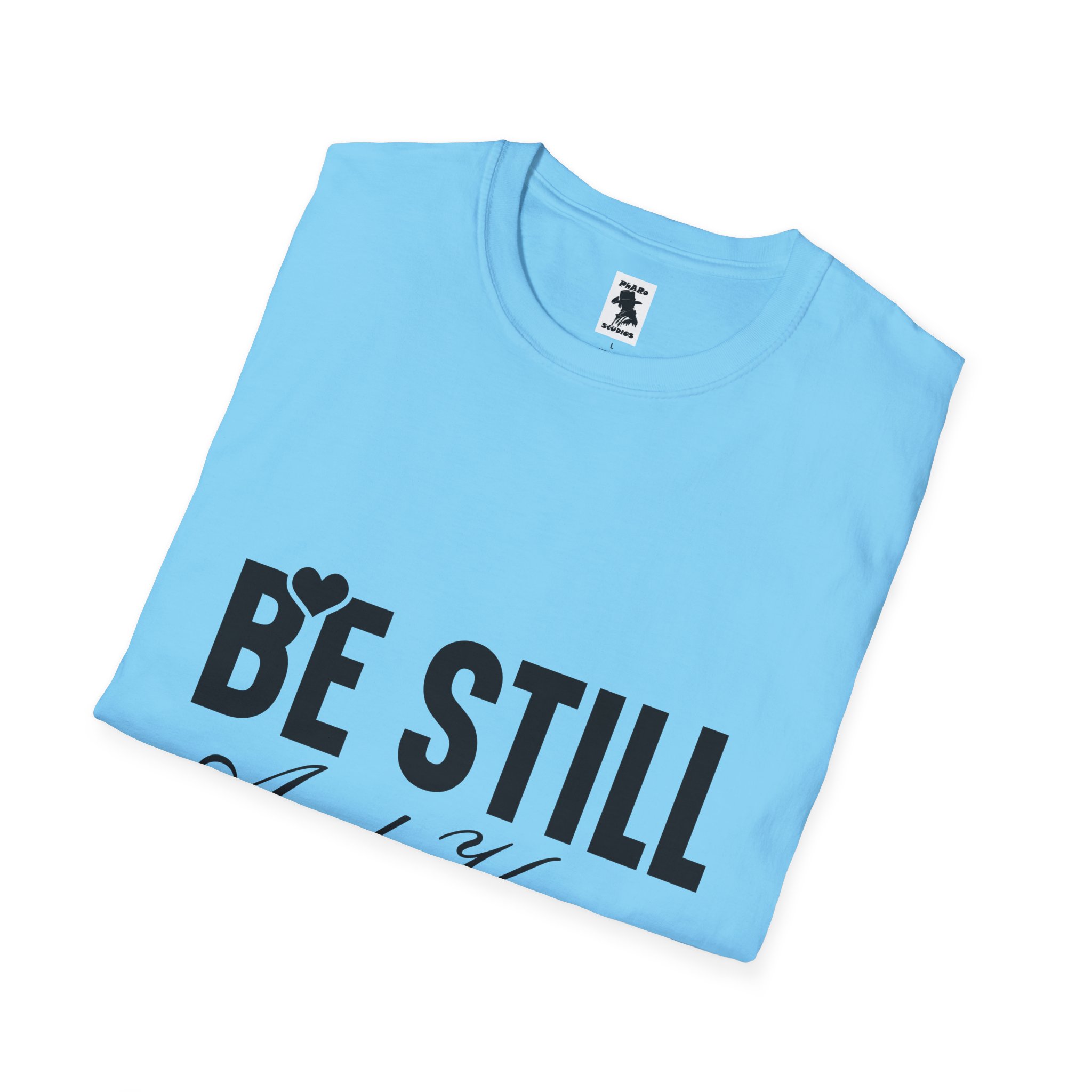Be Still and Know Unisex Softstyle T-Shirt - Inspirational Christian Apparel - Image 4