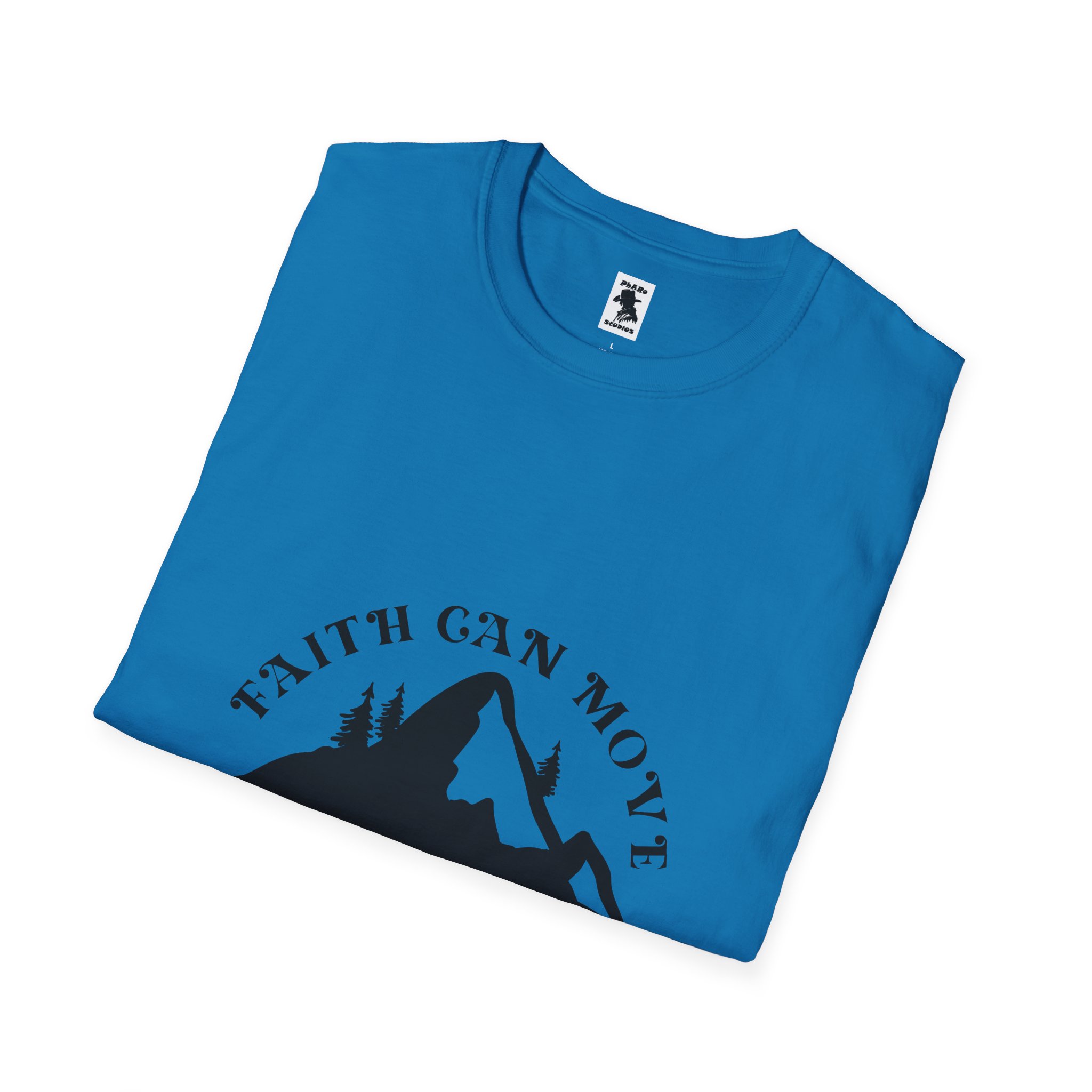 Inspirational Unisex Softstyle T-Shirt - 'Faith Can Move Mountains' - Image 28
