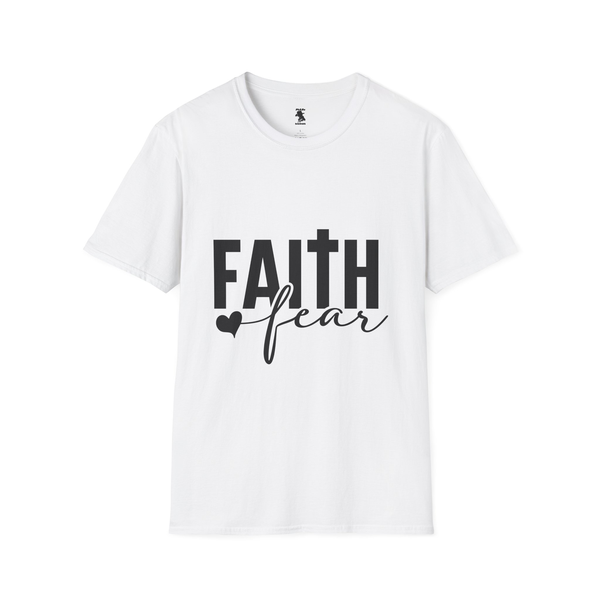Faith Over Fear Unisex Softstyle T-Shirt - Image 5
