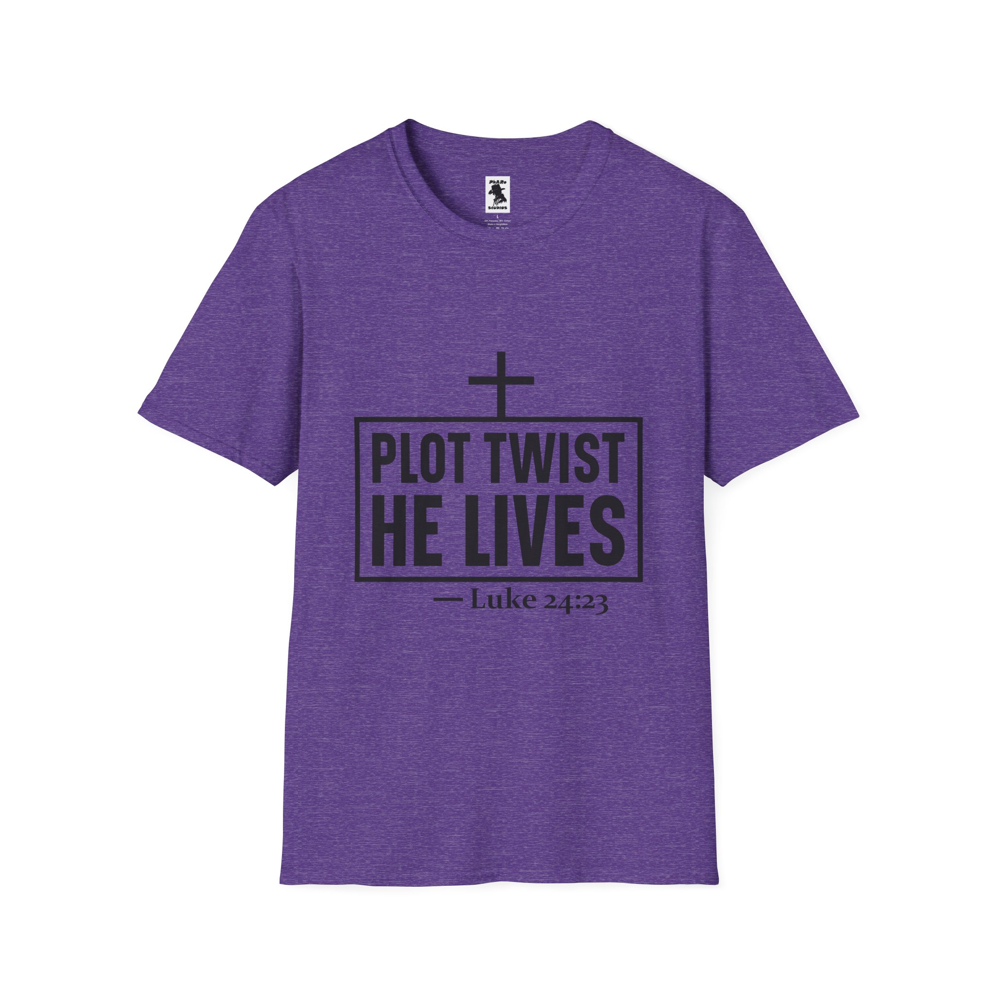 Unisex Softstyle T-Shirt - 'Plot Twist He Lives' Inspirational Faith Shirt - Image 33