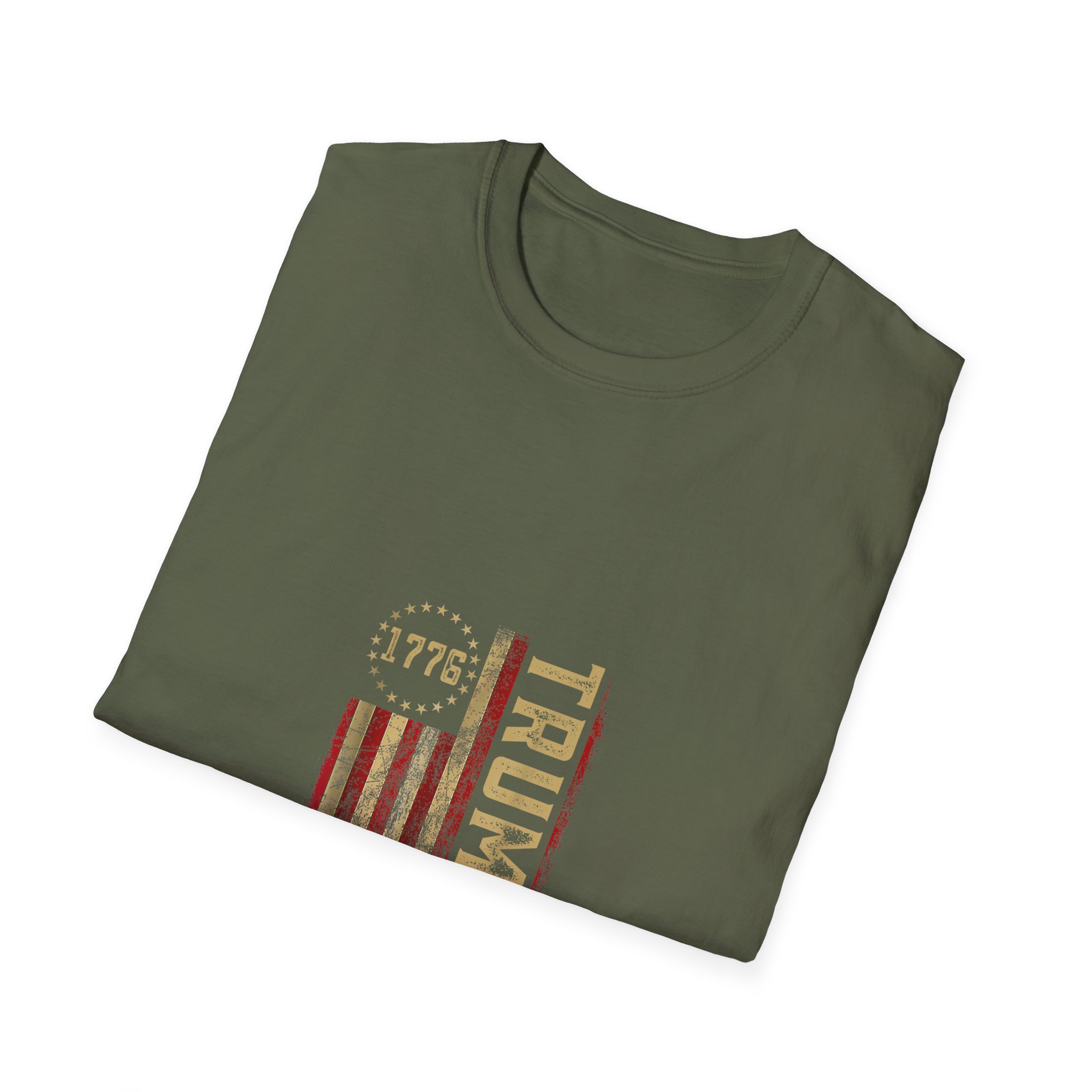 Trump 1776 Vintage Flag T-Shirt - EST 2028 Patriotic Tee - Image 16