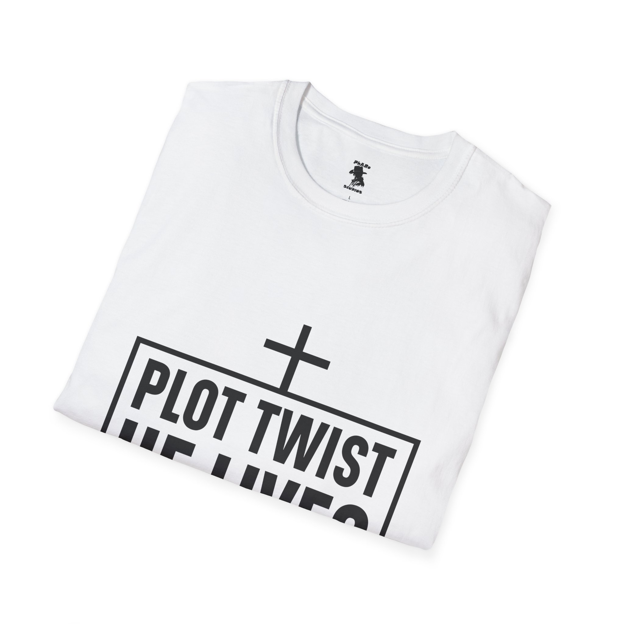 Unisex Softstyle T-Shirt - 'Plot Twist He Lives' Inspirational Faith Shirt - Image 8